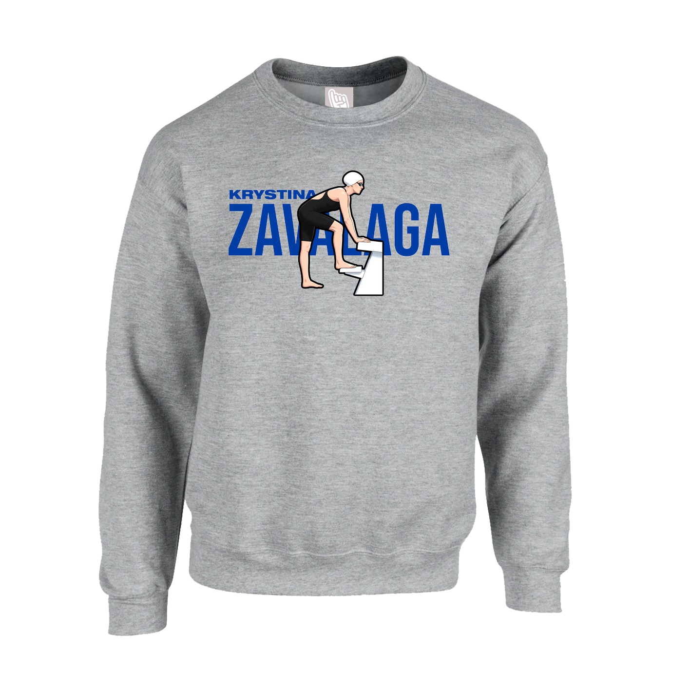 Fleece Crew — Player Name in Grey