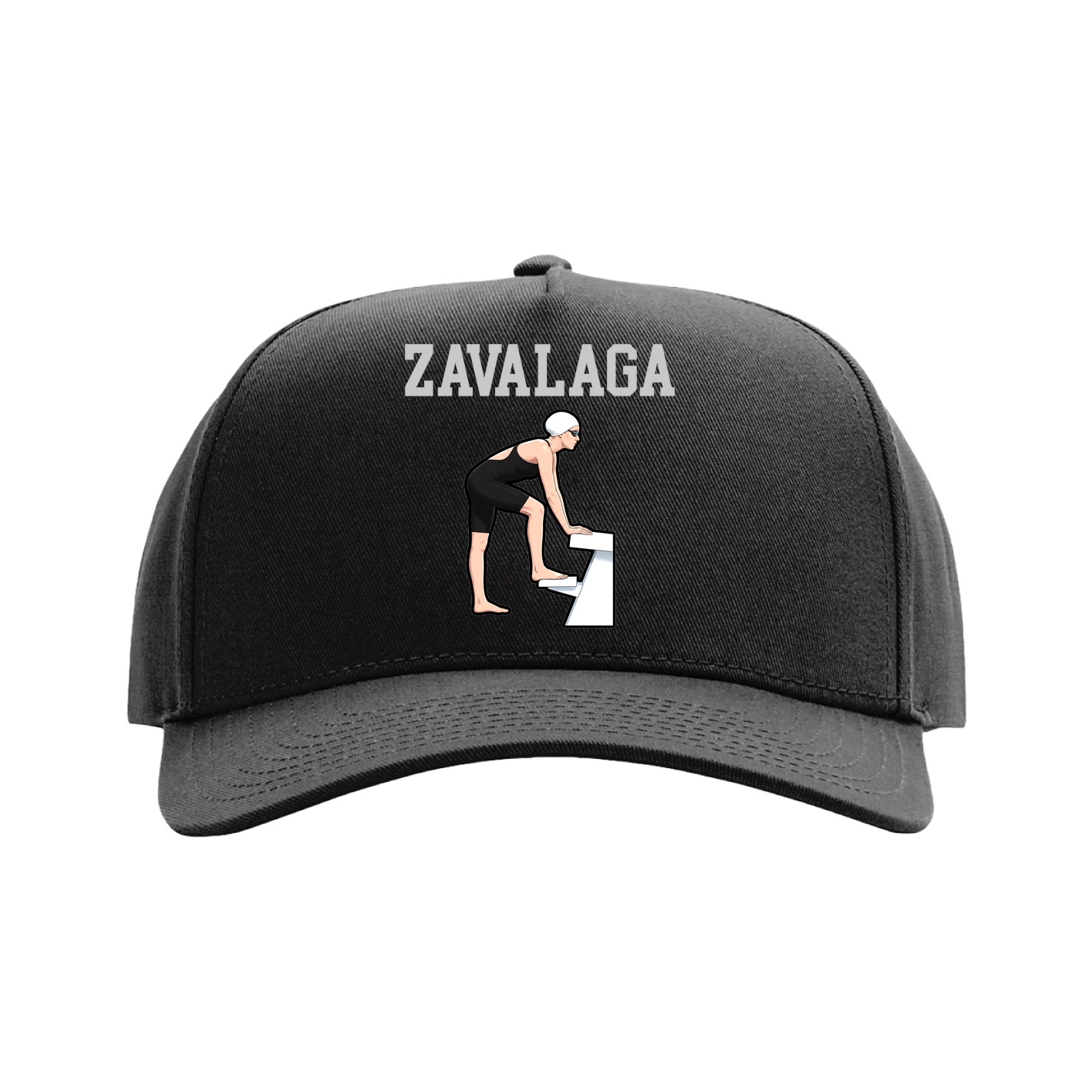 Full Fabric Five-Panel Champ Cap — Shirsey in Black
