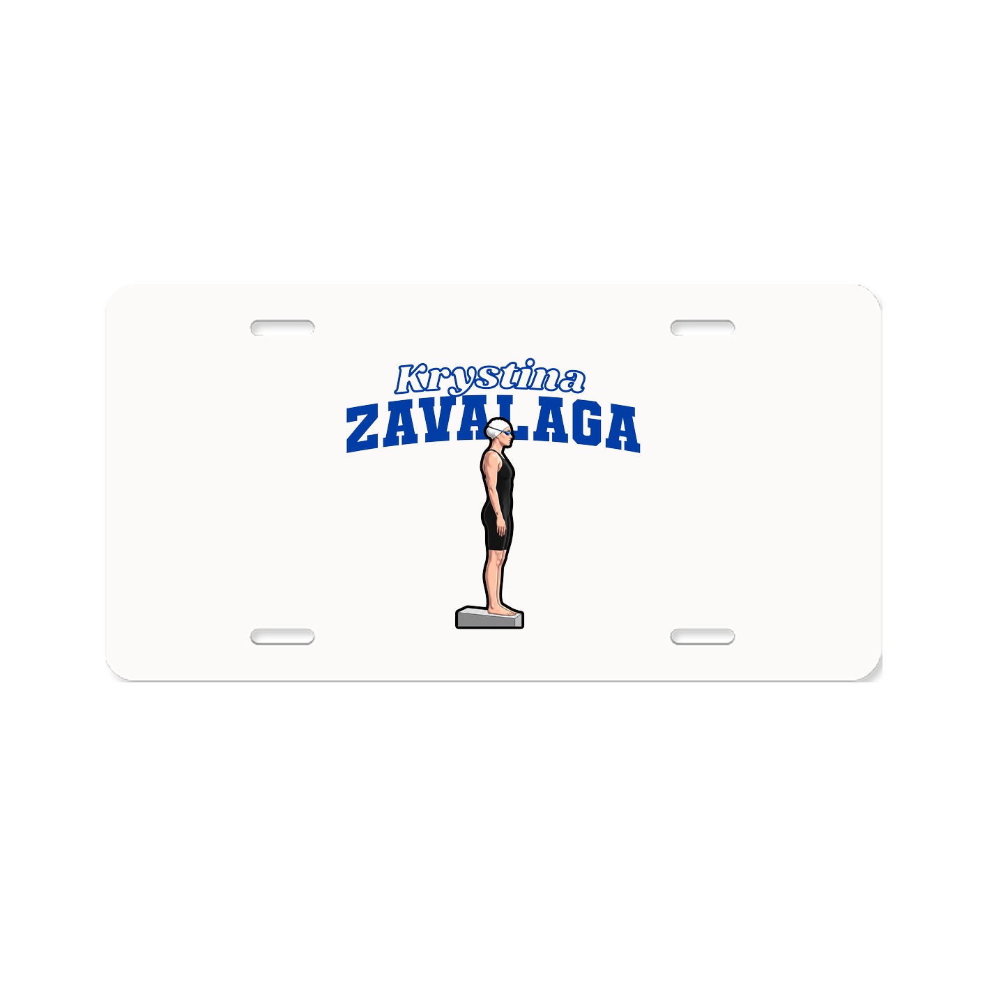 License Plate — Name Arch in Classic