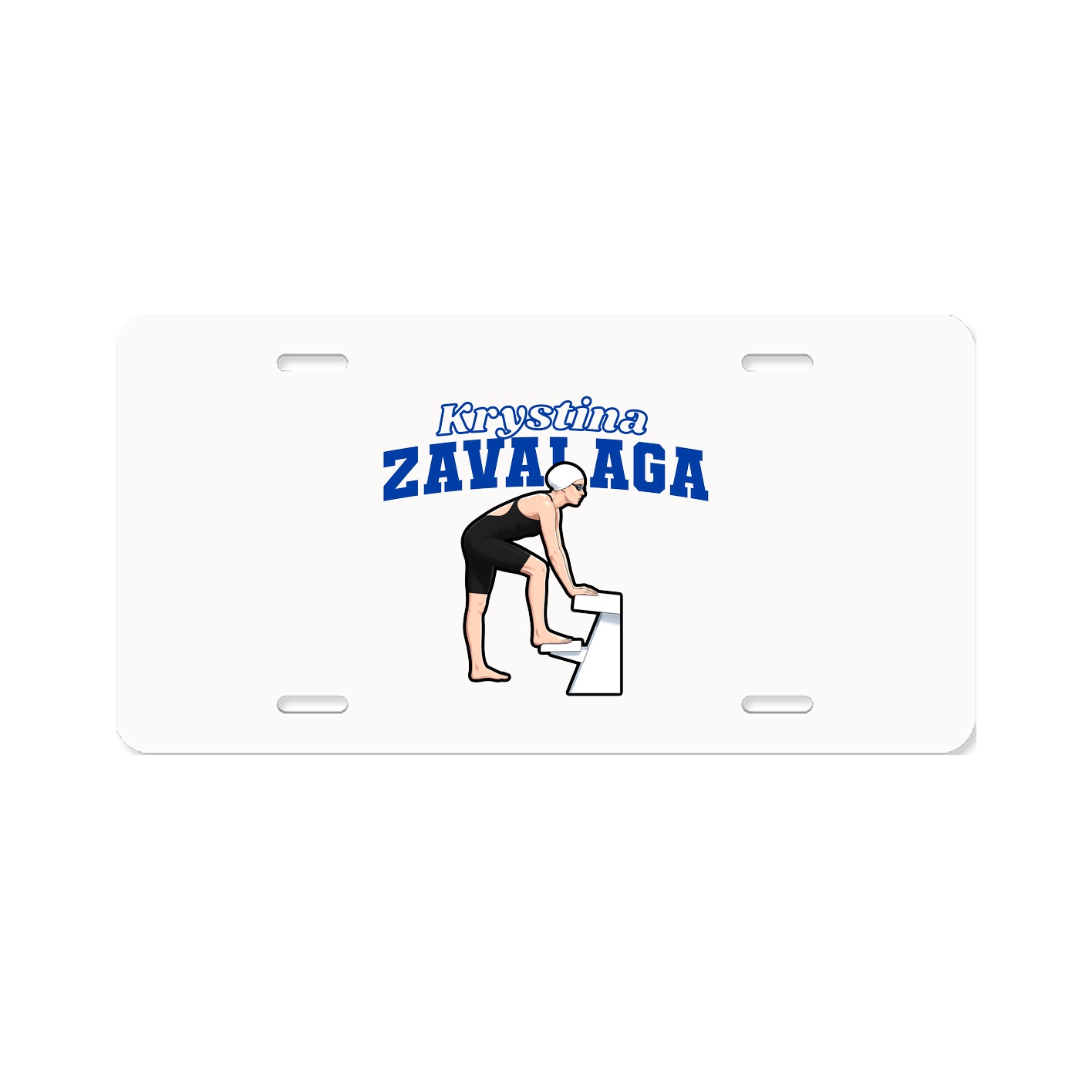 License Plate — Name Arch in Classic