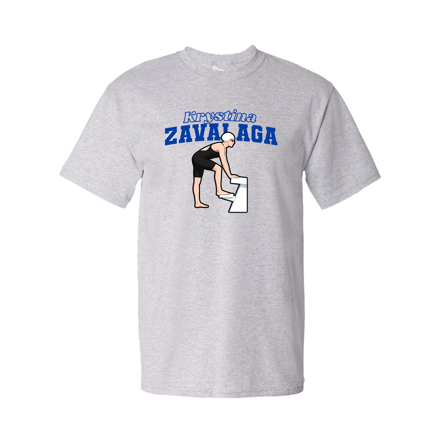 Youth Tee — Name Arch in Grey