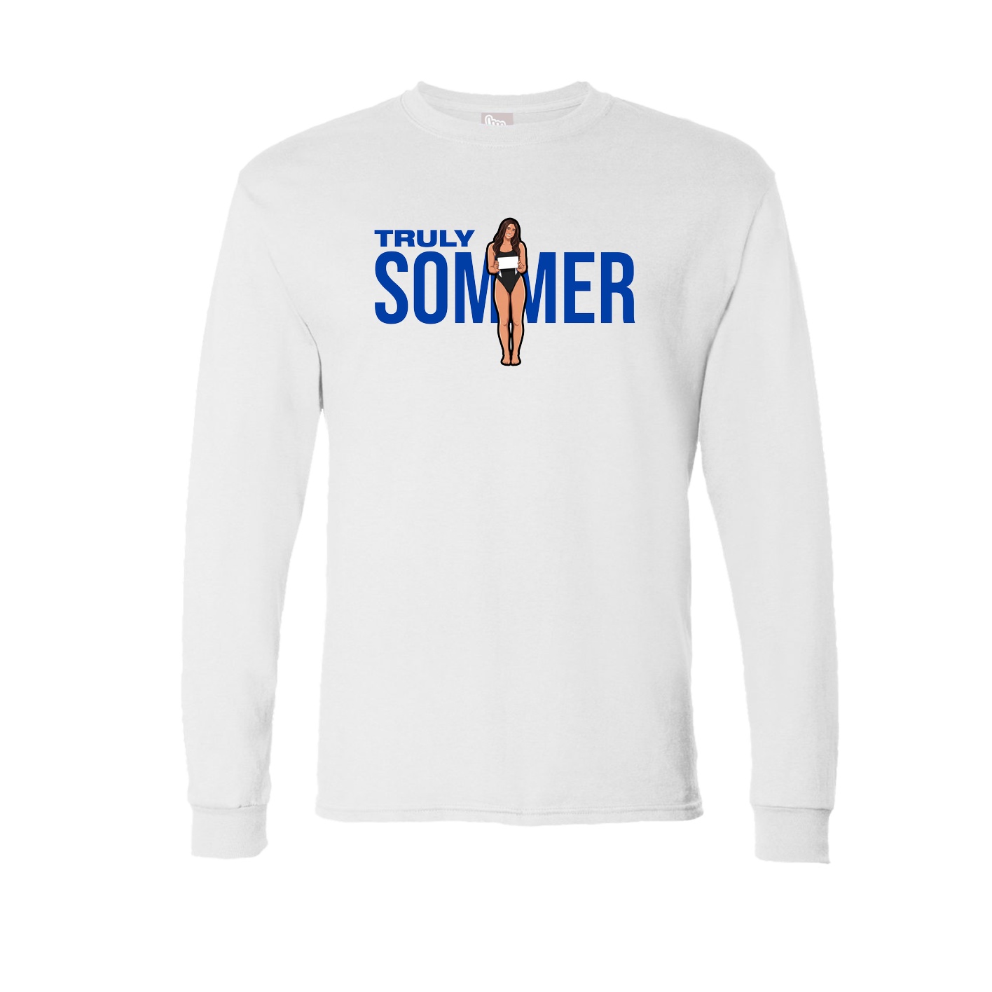 Long Sleeve Tee — Player Name in White