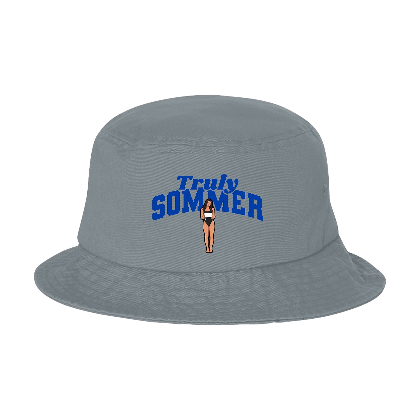 Bucket Cap — Signature Arch in Grey