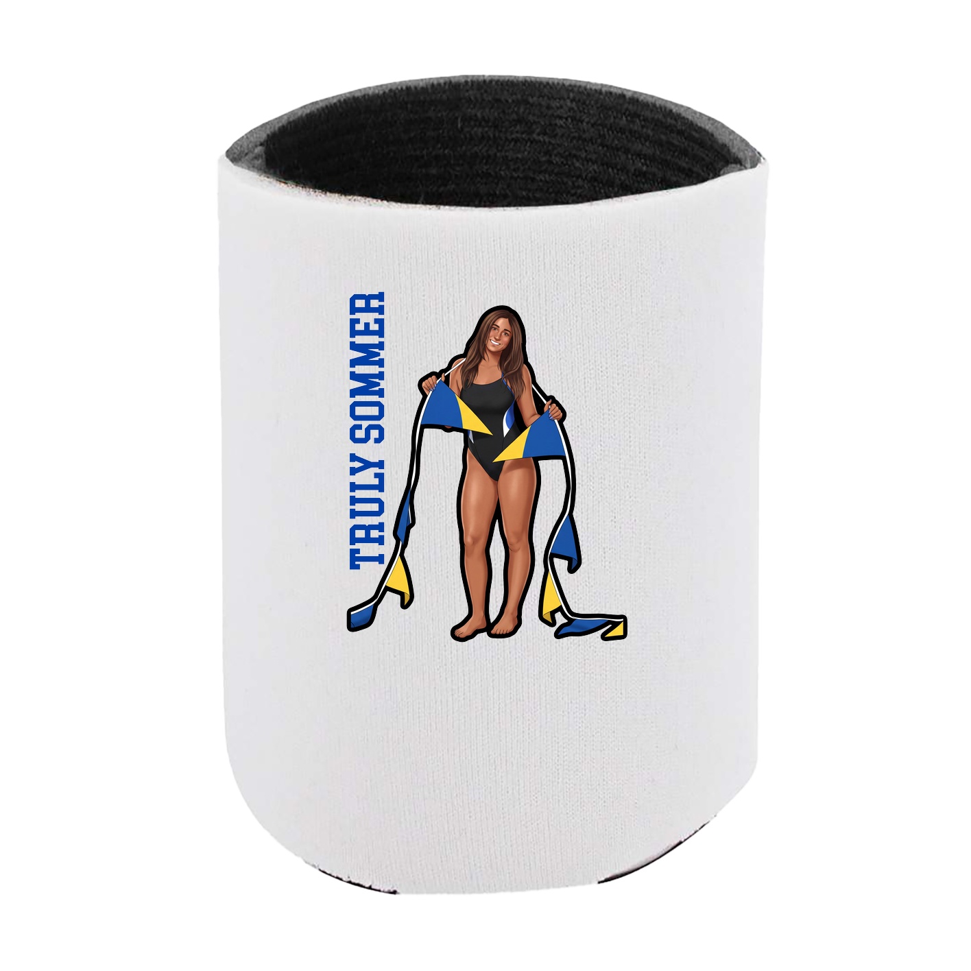 Can Holder — Name Vertical in White