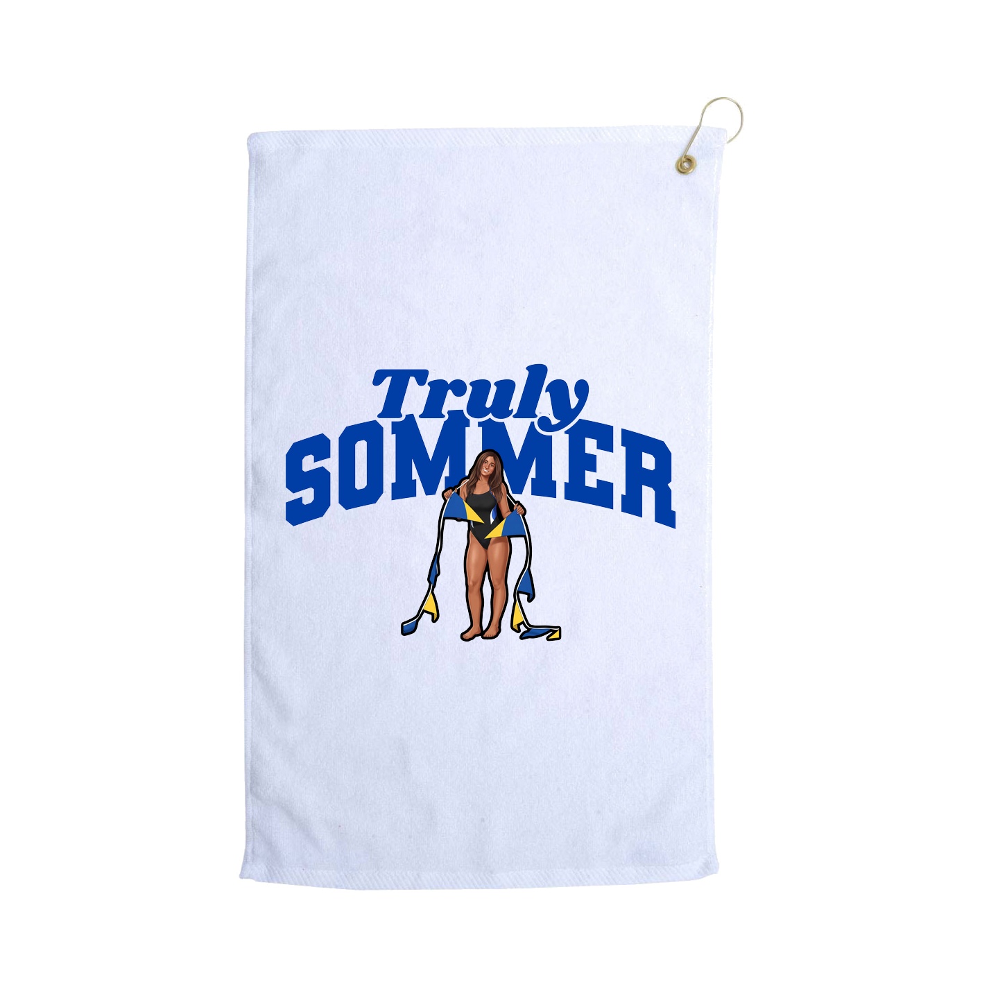 Golf Towel — Signature Arch in White