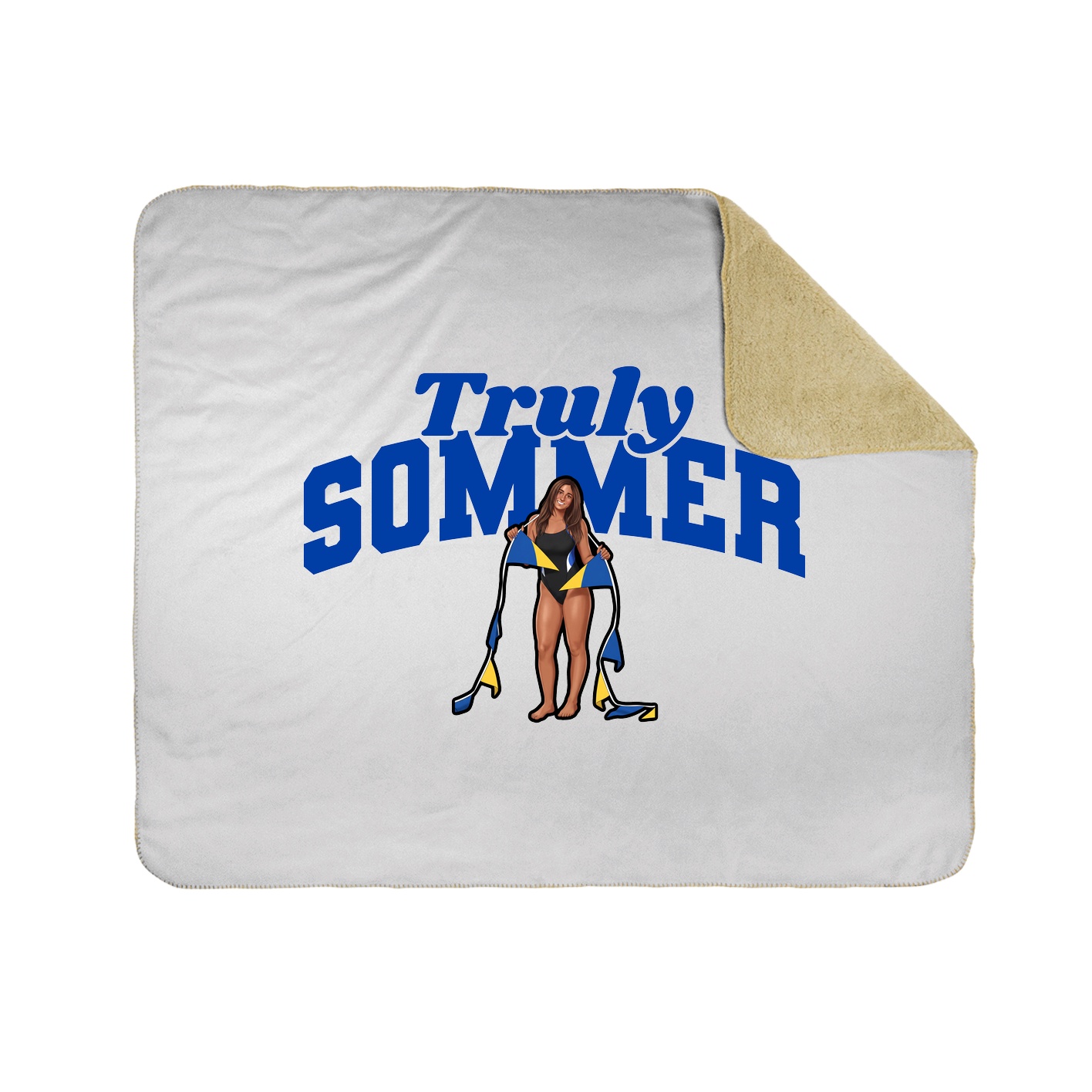 Throw Blanket — Signature Arch in White