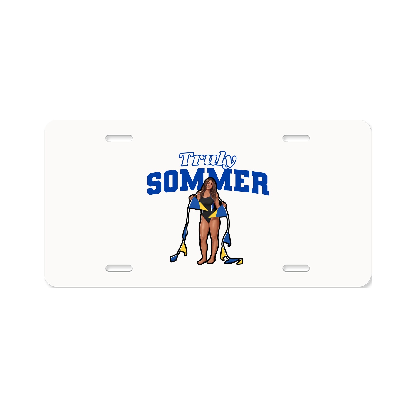 License Plate — Name Arch in Classic