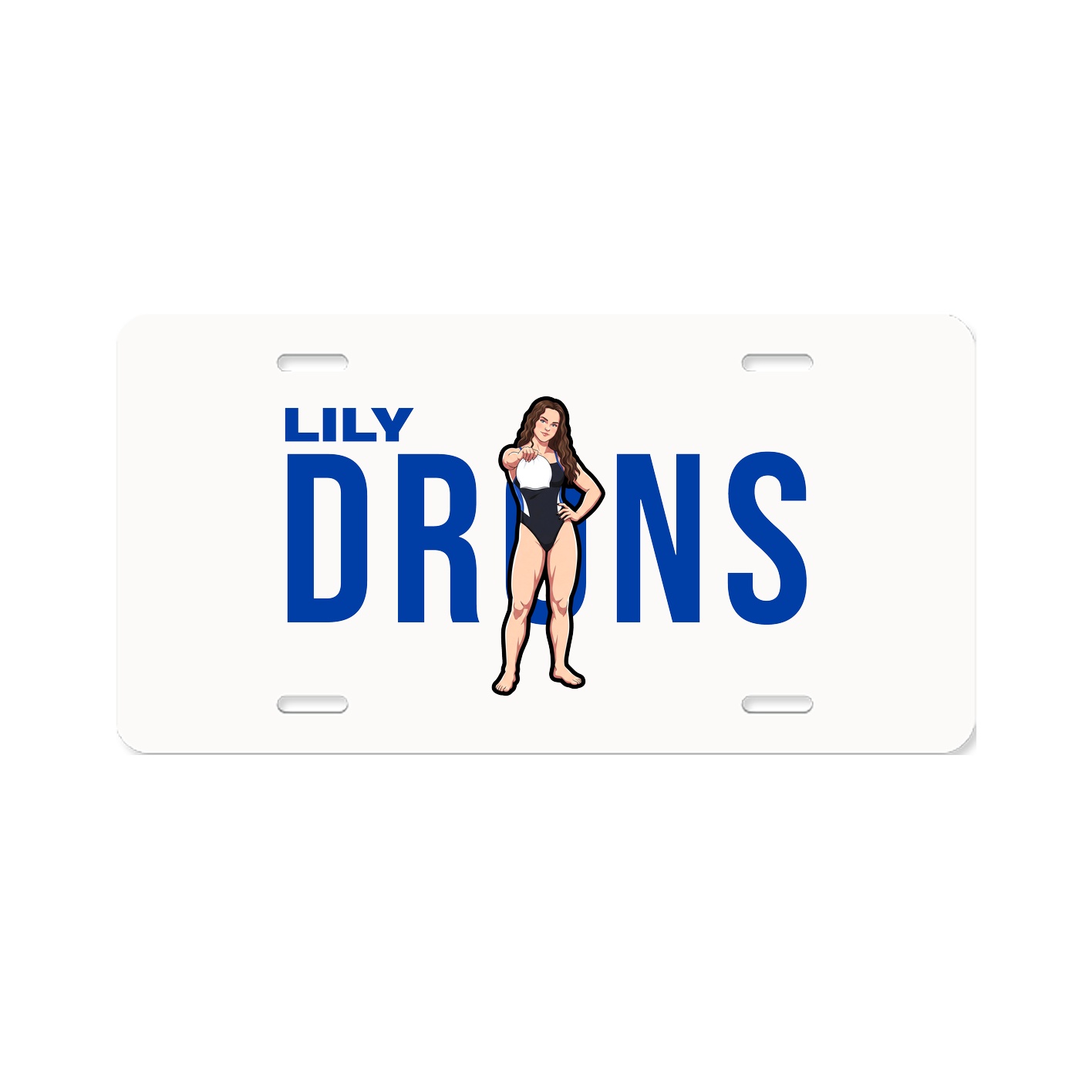 License Plate — Player Name in Classic
