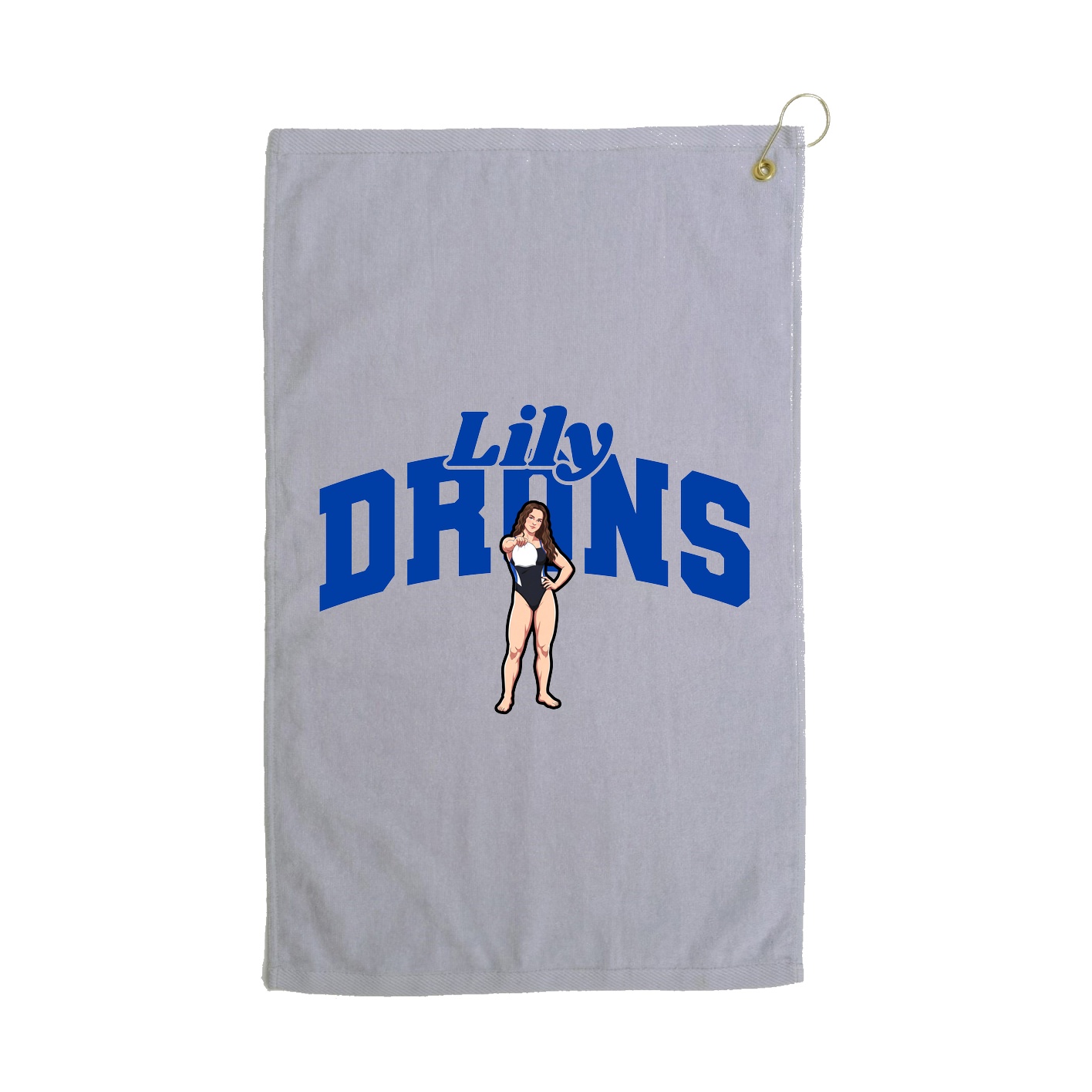 Golf Towel — Signature Arch in Grey