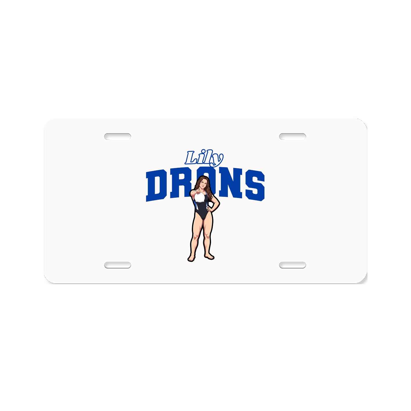 License Plate — Name Arch in Classic