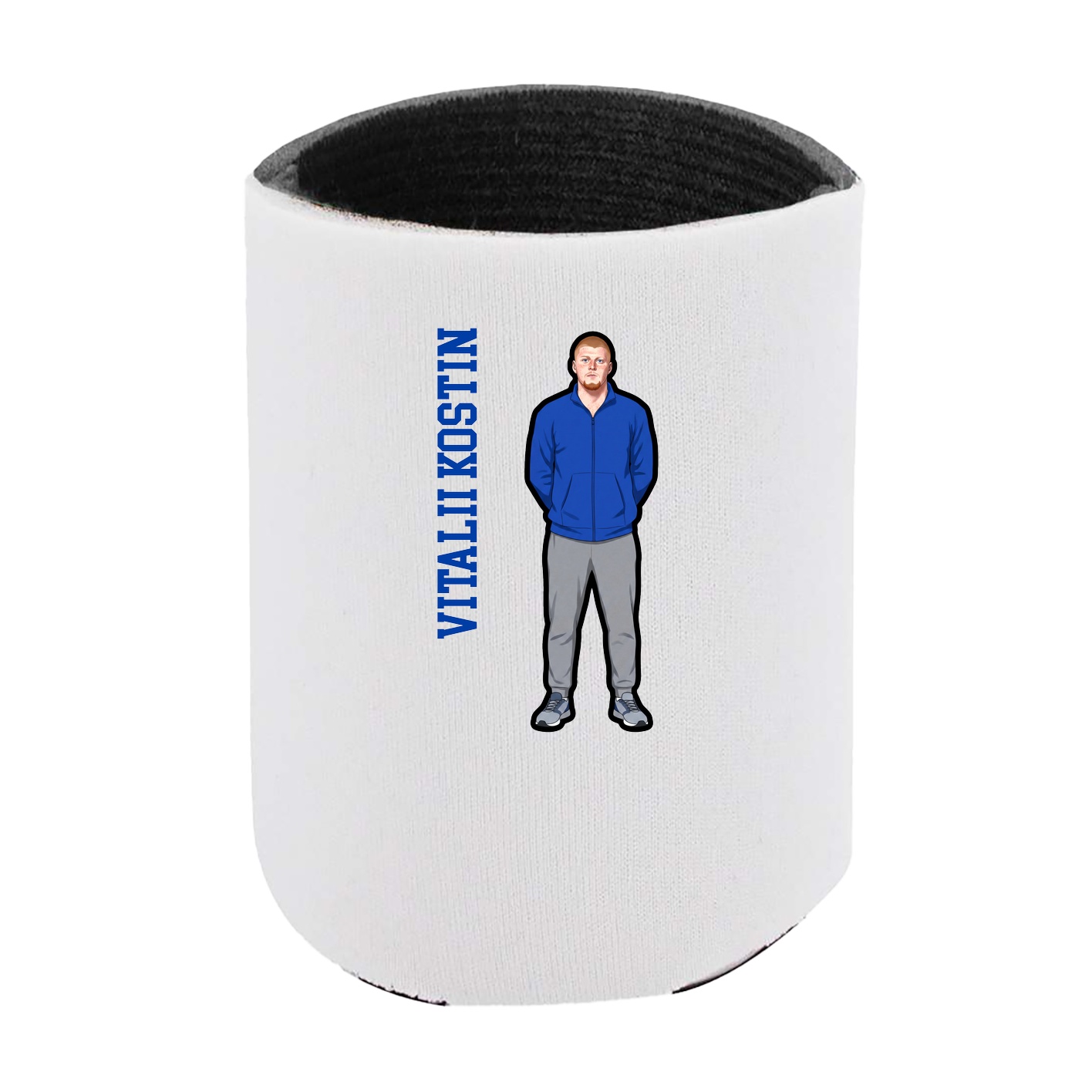 Can Holder — Name Vertical in White