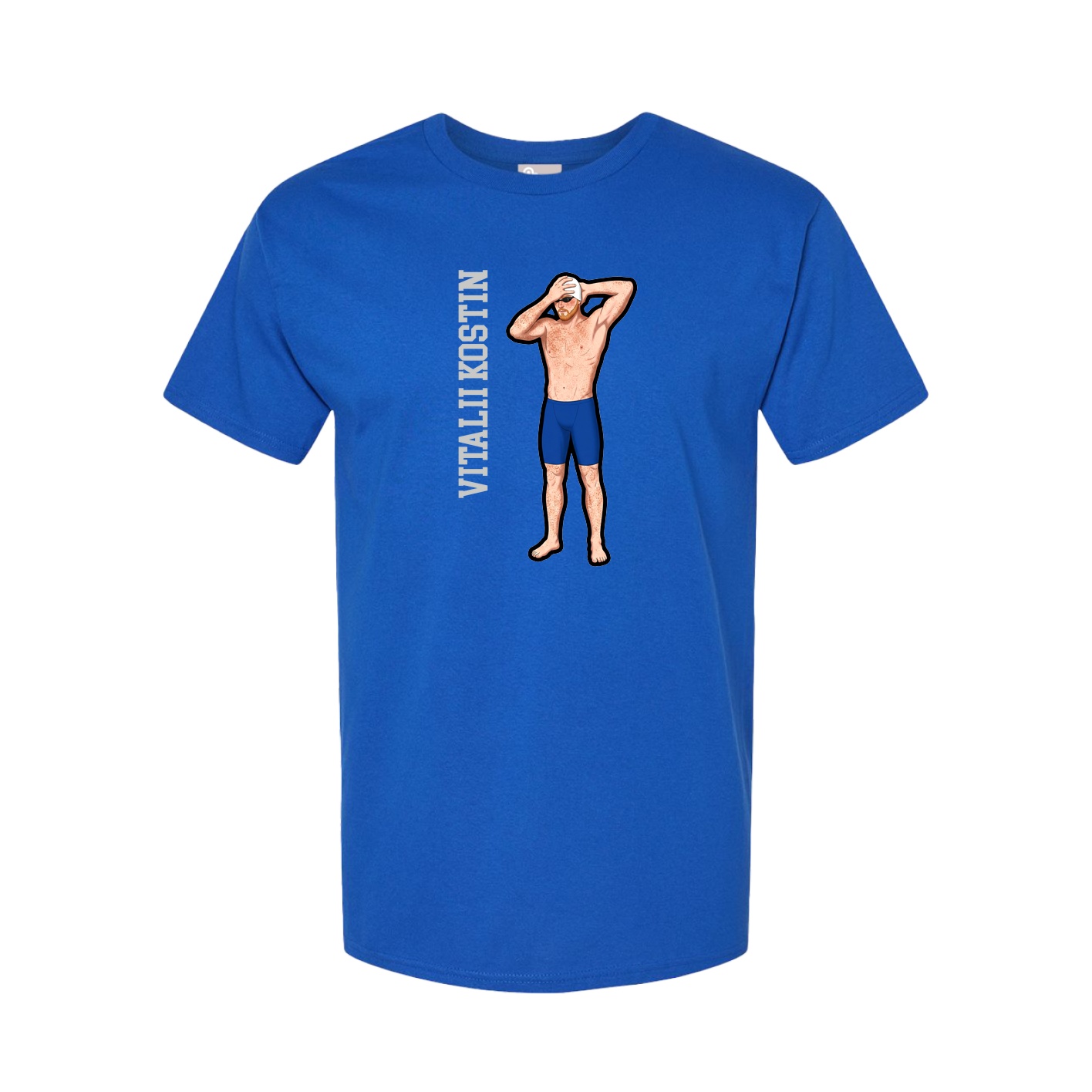 Tee — Name Vertical in Royal