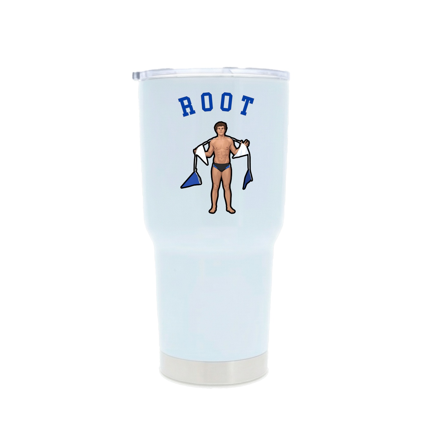 30oz Stainless Steel Tumbler — Shirsey Arch in White