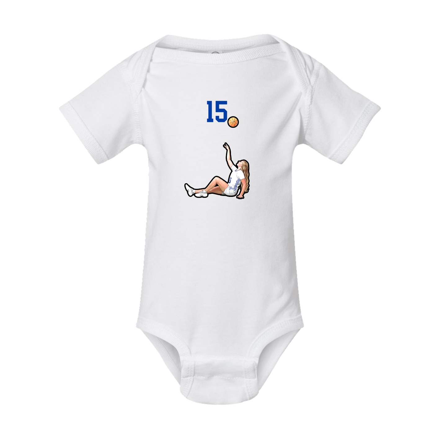 Baby Onesie — Number Top in White
