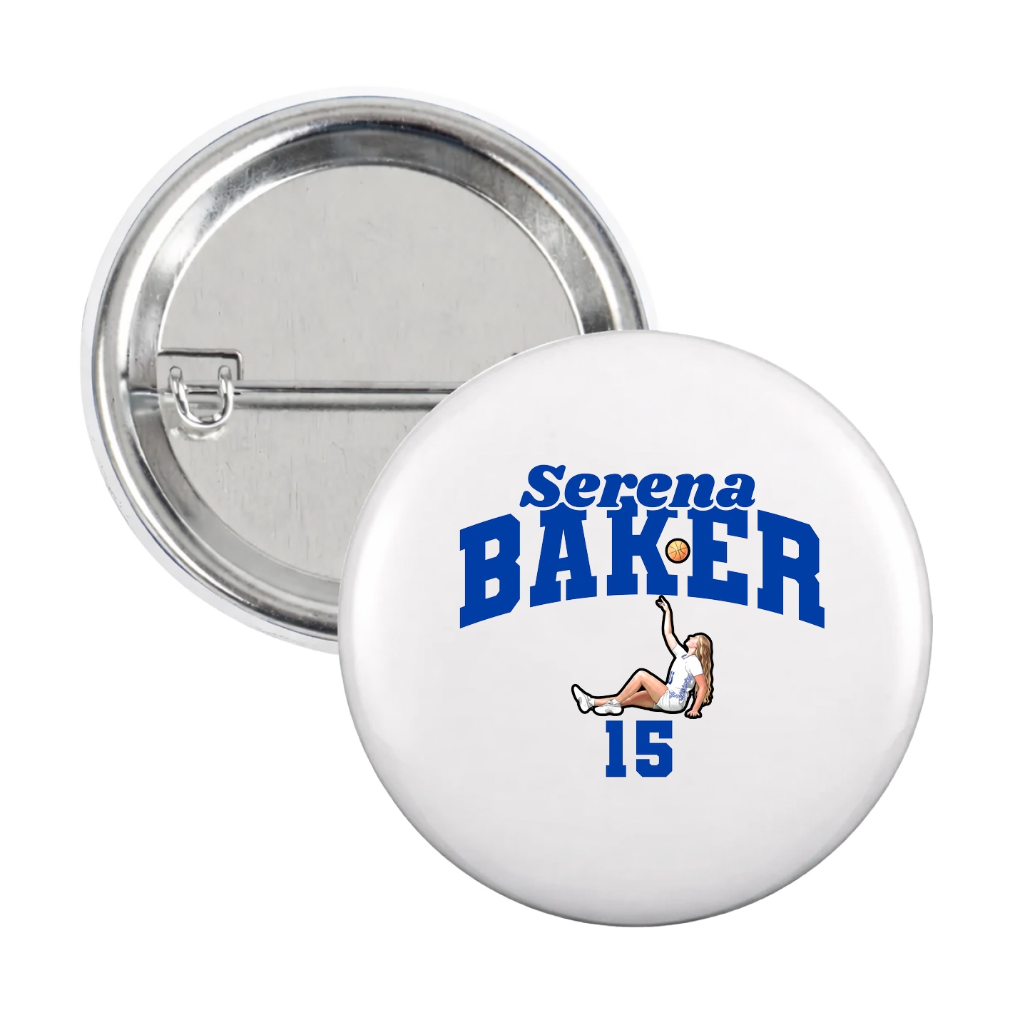 Game Day Button — Signature Arch in White
