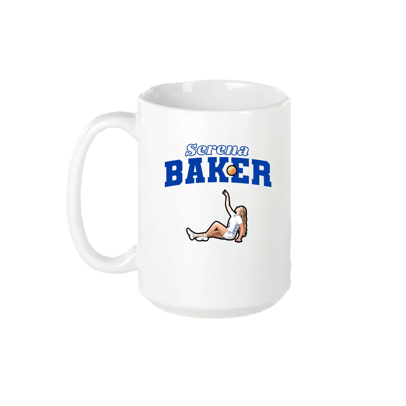 15oz Coffee Mug — Name Arch in White