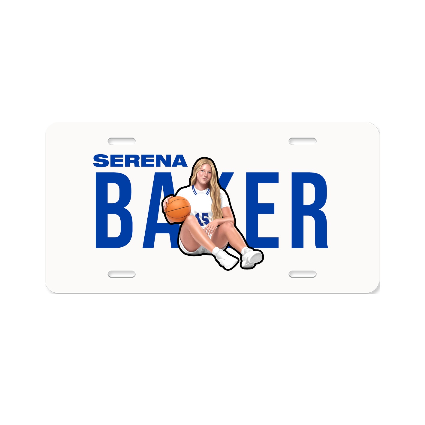 License Plate — Player Name in Classic