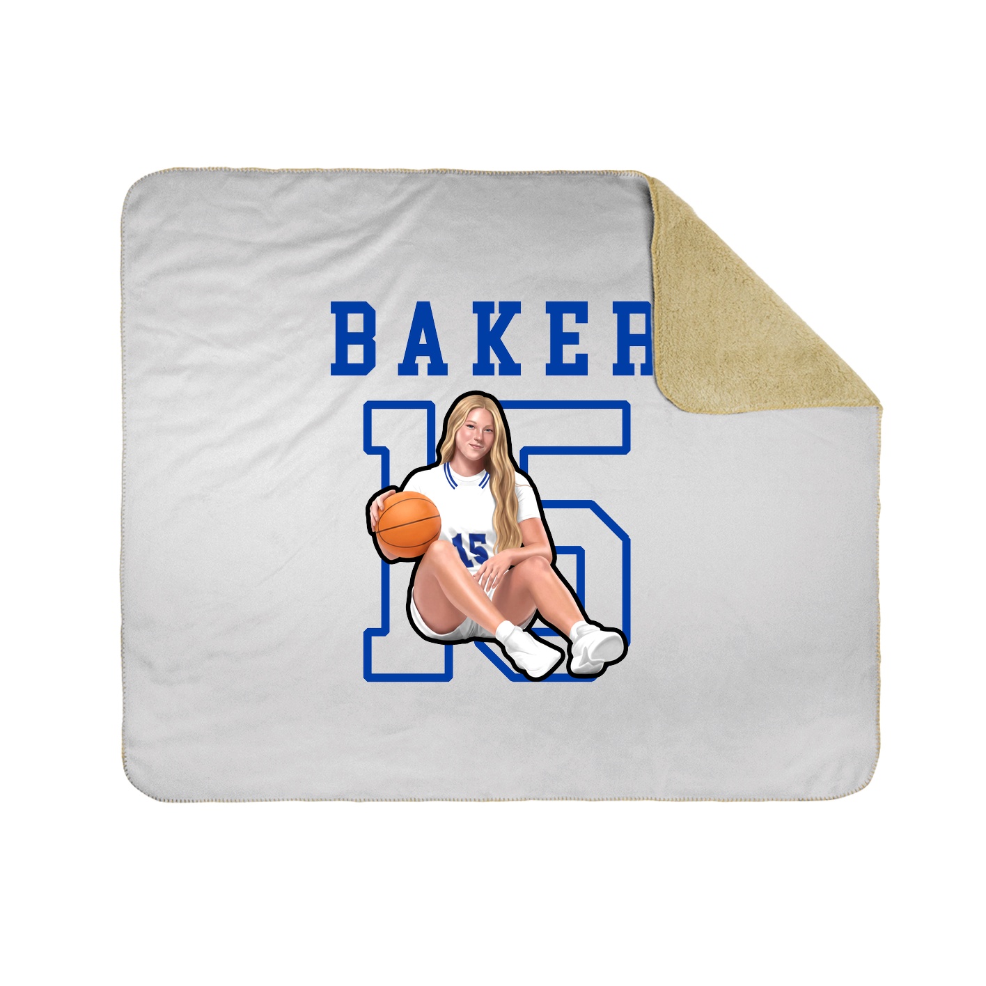 Throw Blanket — Shirsey in White