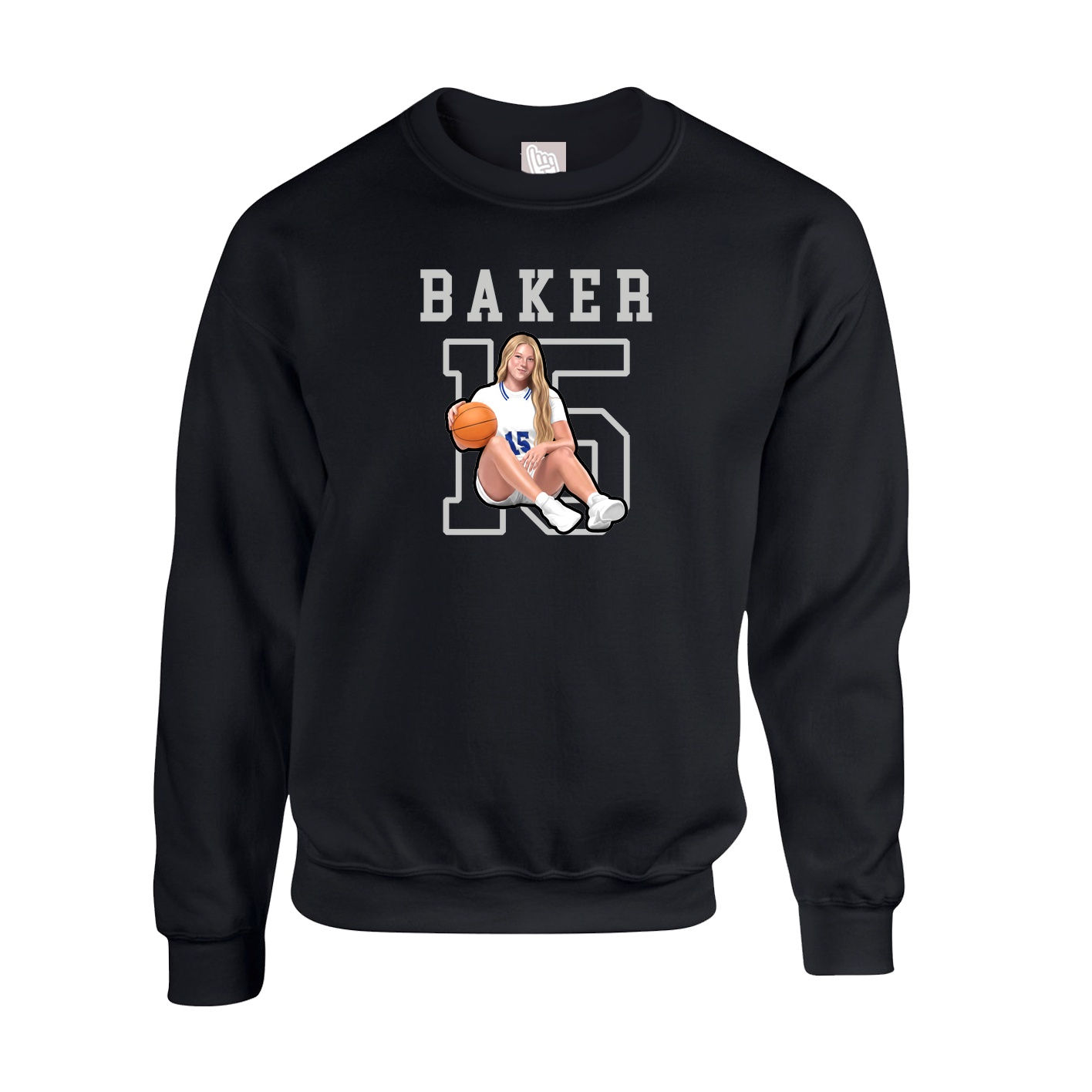 Fleece Crew — Shirsey in Black