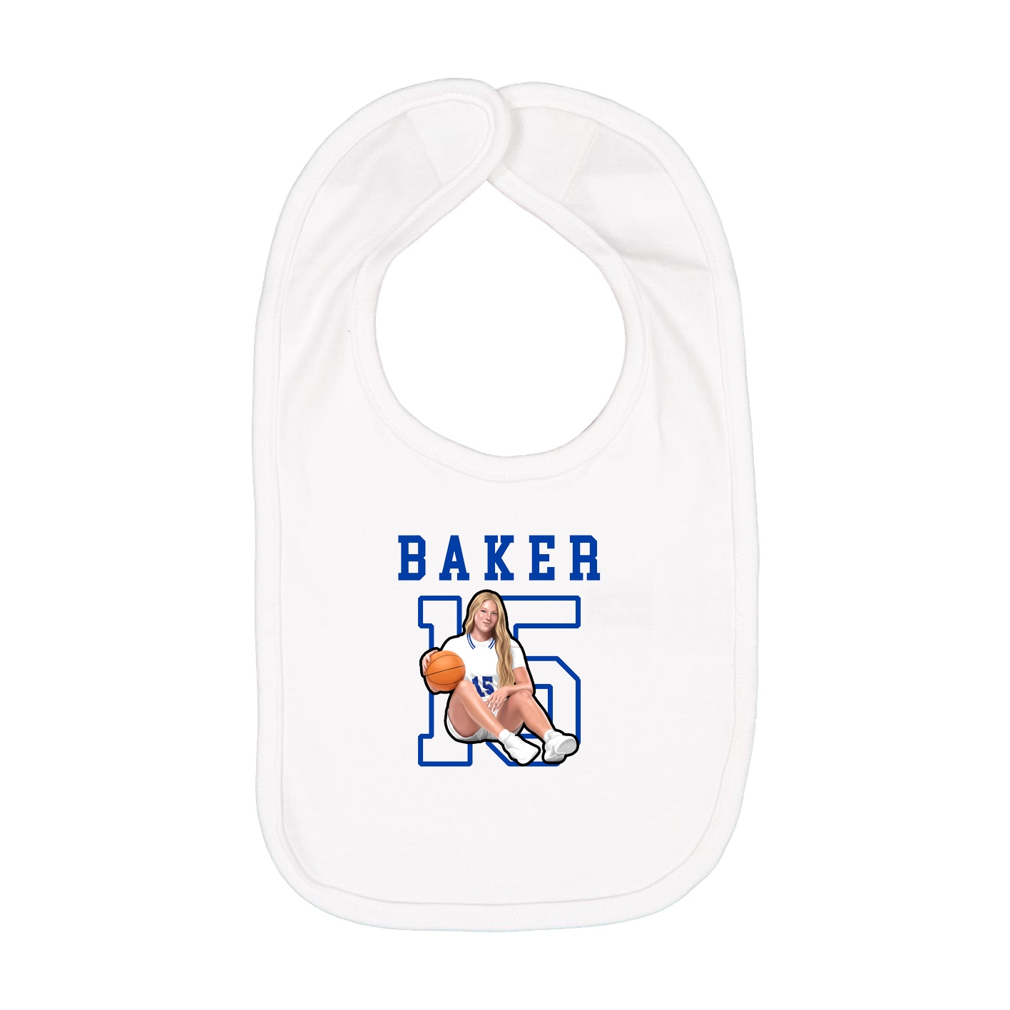 Infant Bib — Shirsey in White
