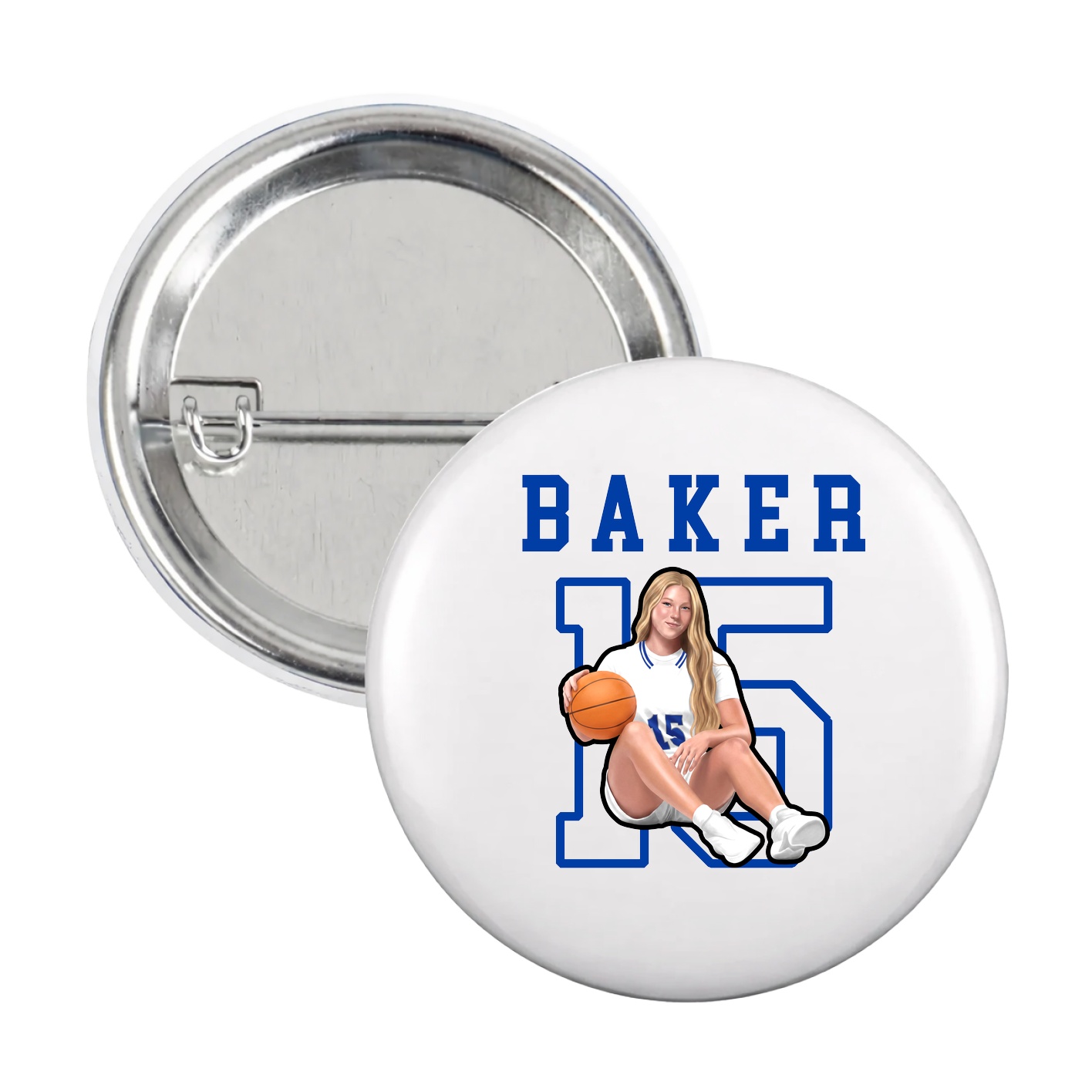 Game Day Button — Shirsey in White