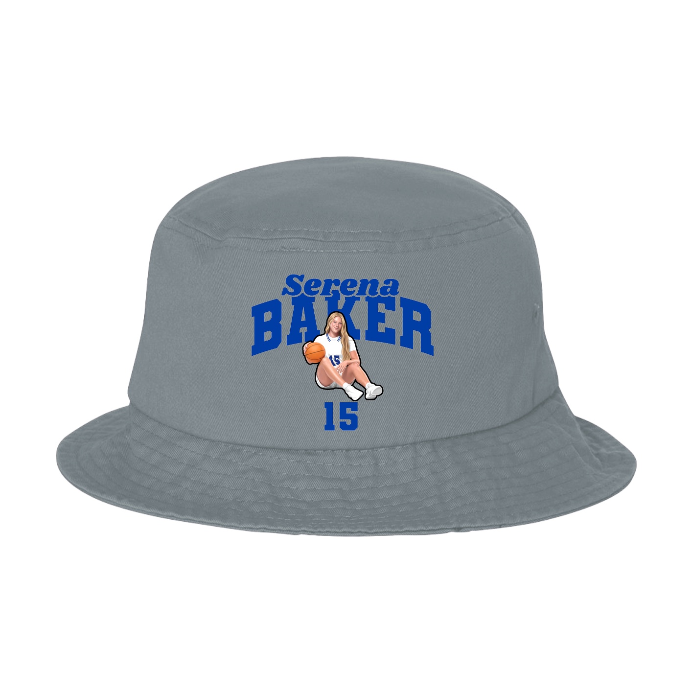 Bucket Cap — Signature Arch in Grey