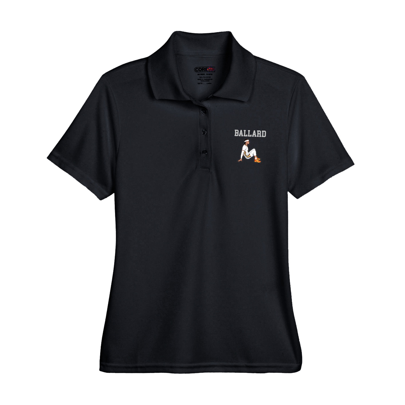Womens Performance Polo — Shirsey in Black