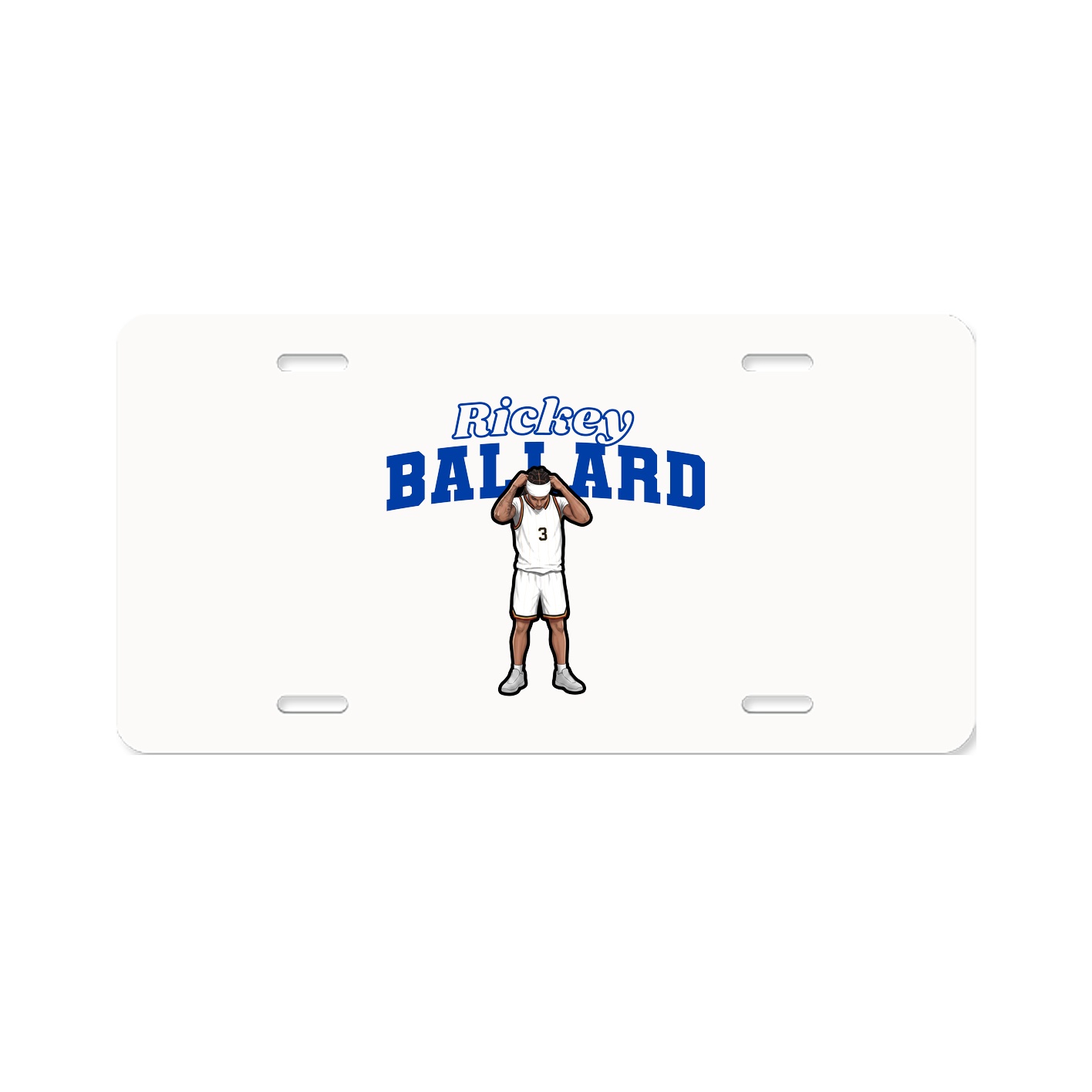 License Plate — Name Arch in Classic