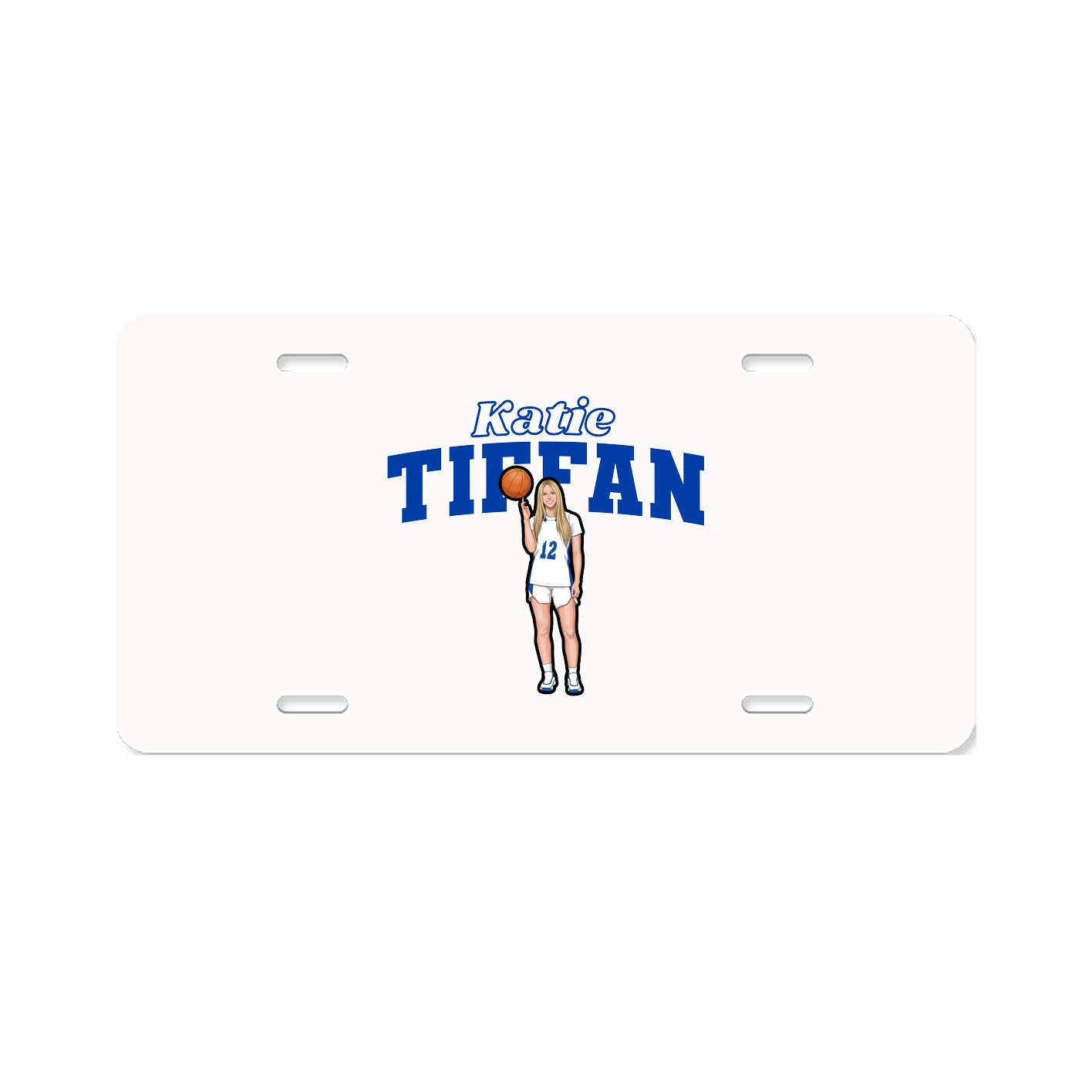 License Plate — Name Arch in Classic