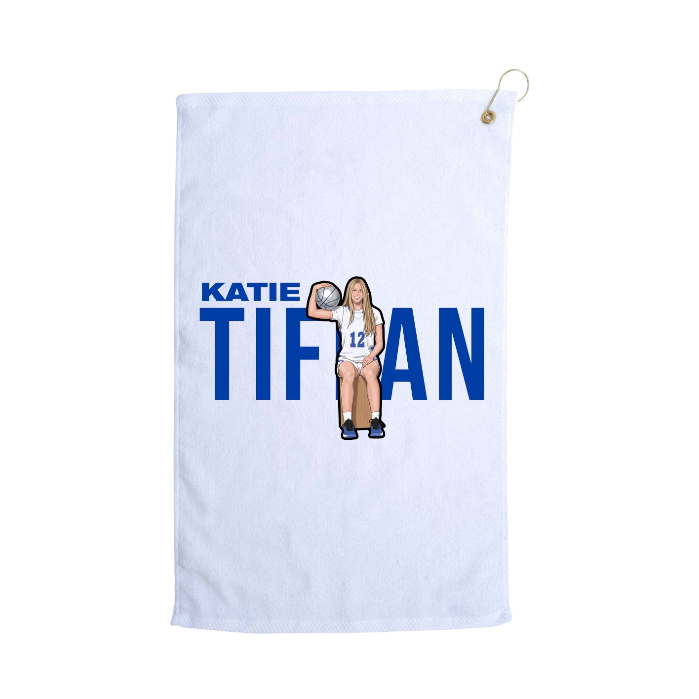 Golf Towel — Player Name in White