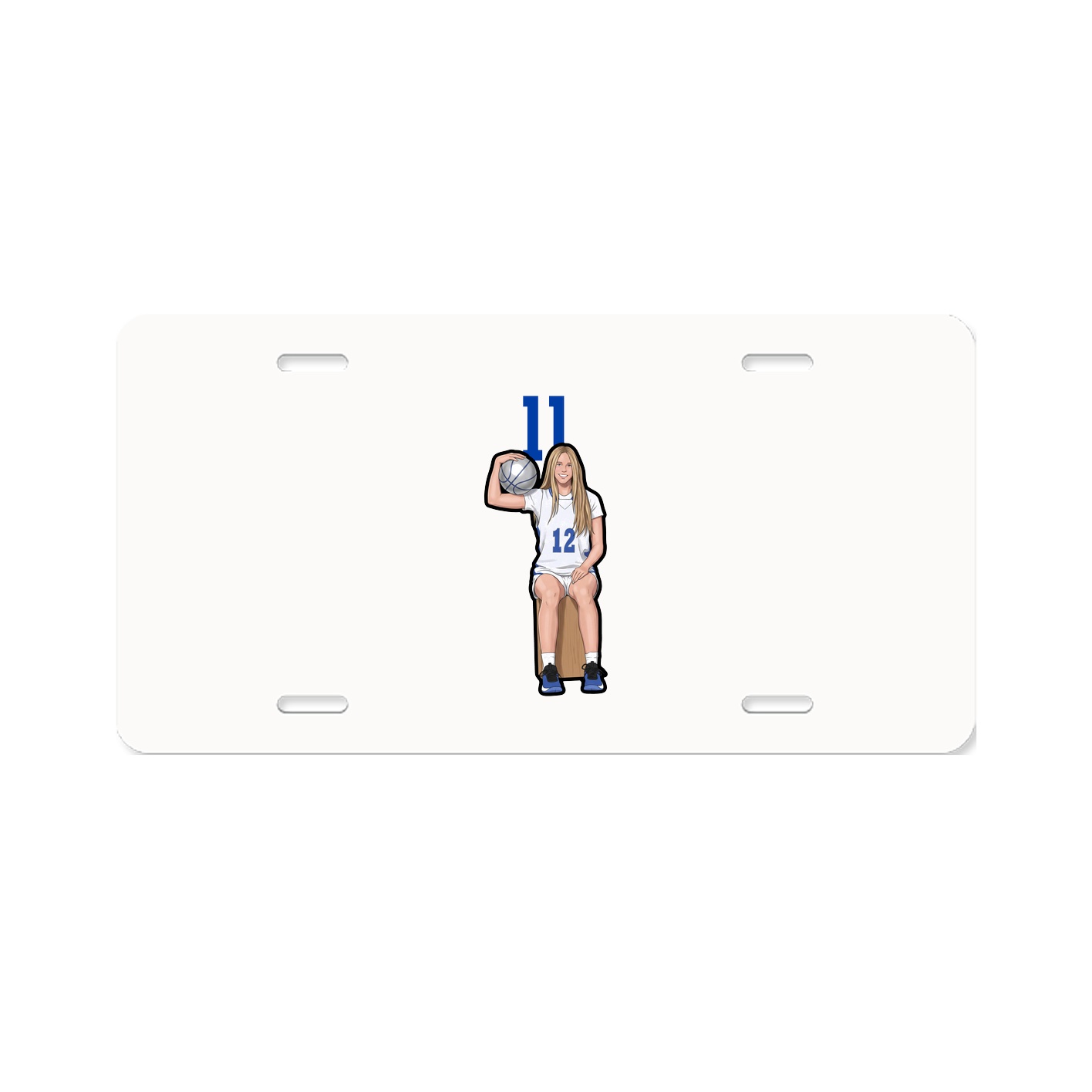 License Plate — Number Top in Classic