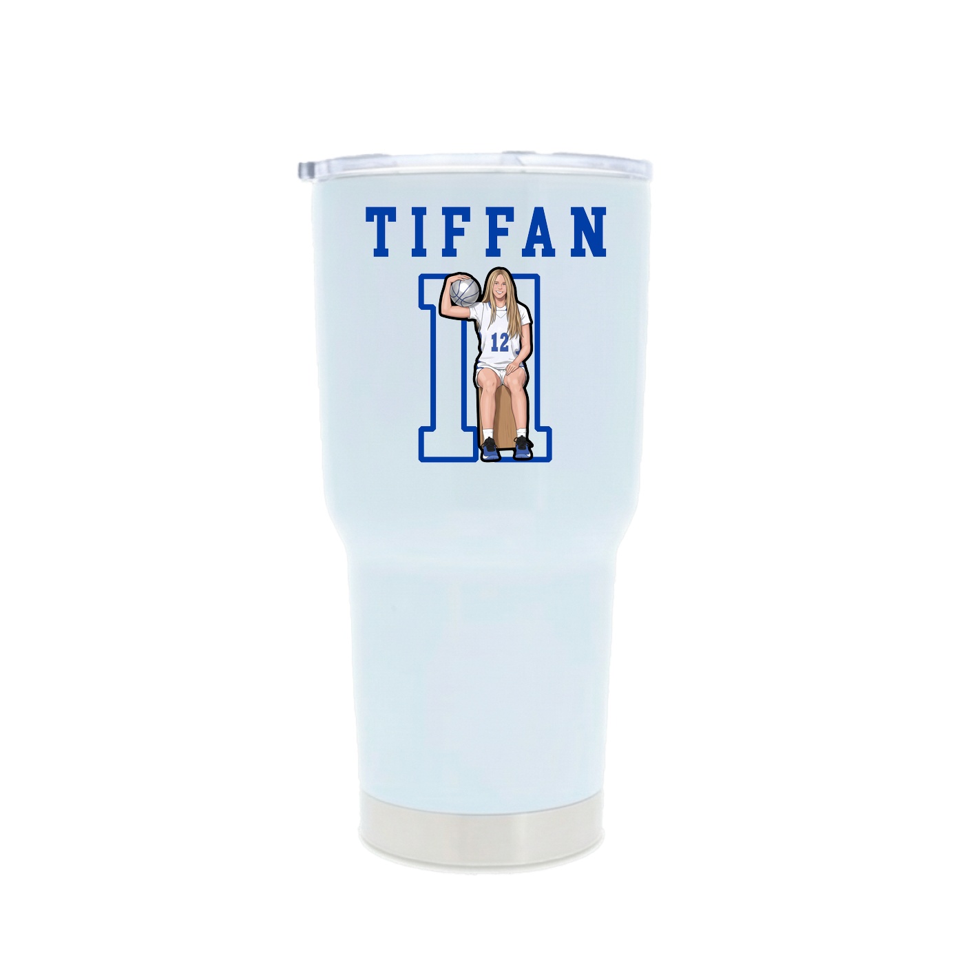 30oz Stainless Steel Tumbler — Shirsey in White