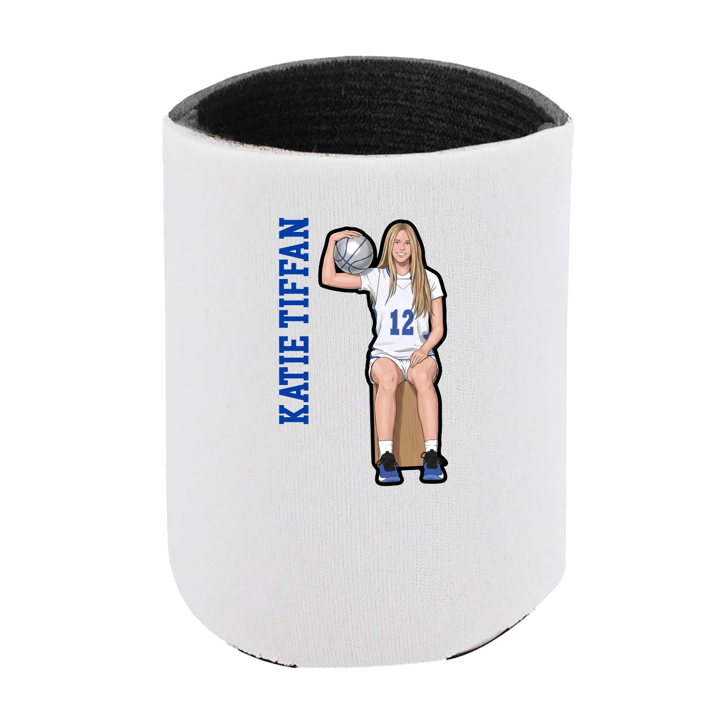 Can Holder — Name Vertical in White