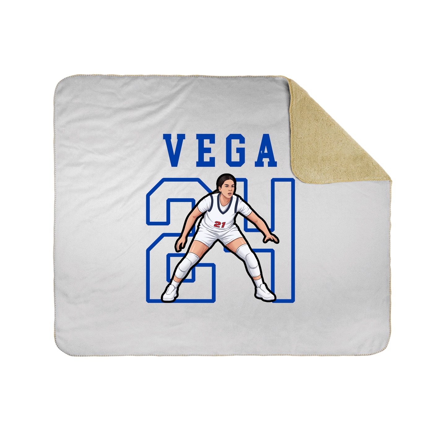 Throw Blanket — Shirsey in White