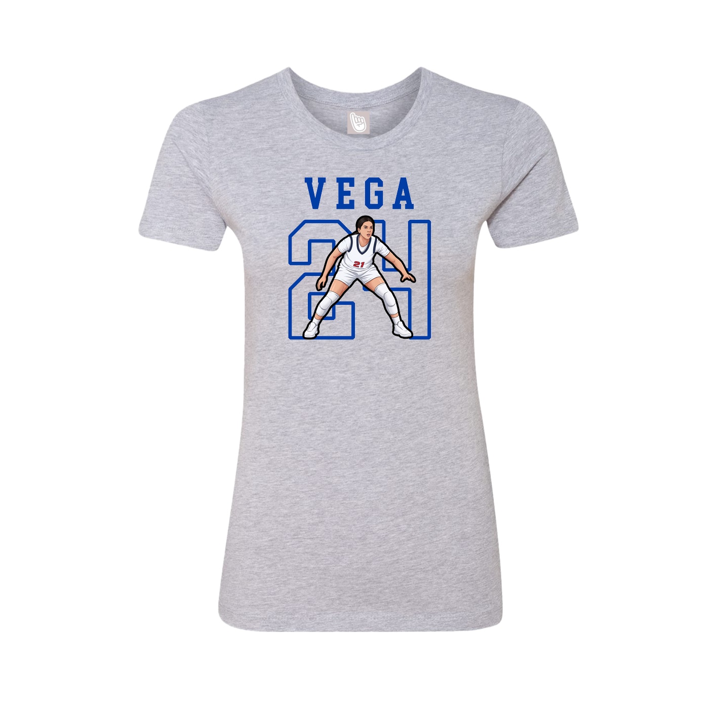 Fitted Women's Tee — Shirsey in Grey