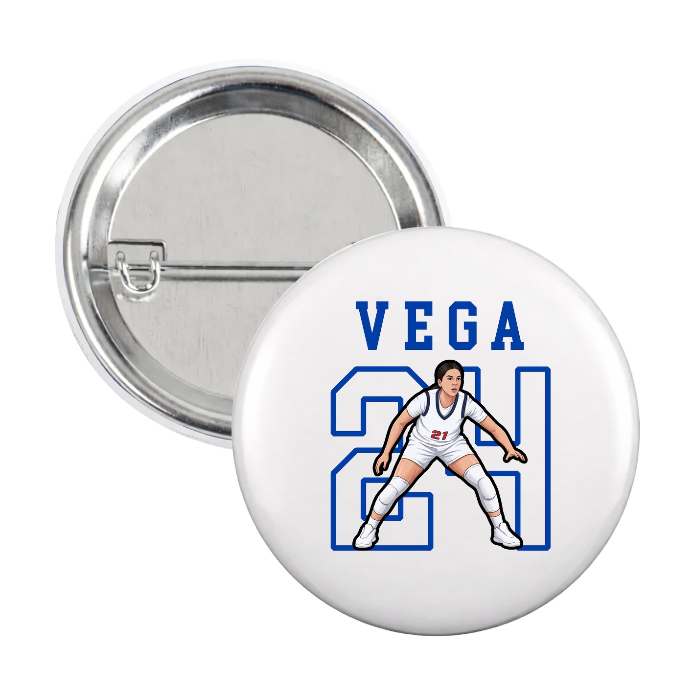 Game Day Button — Shirsey in White