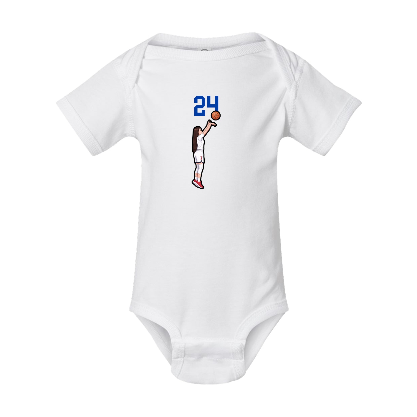 Baby Onesie — Number Top in White