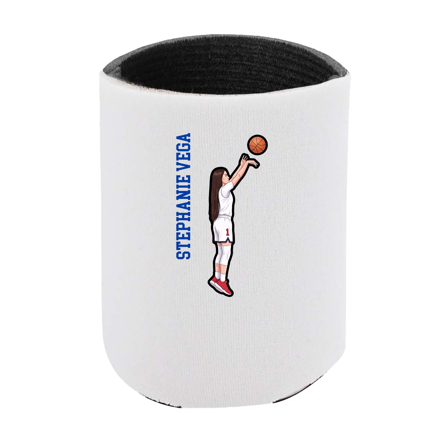 Can Holder — Name Vertical in White