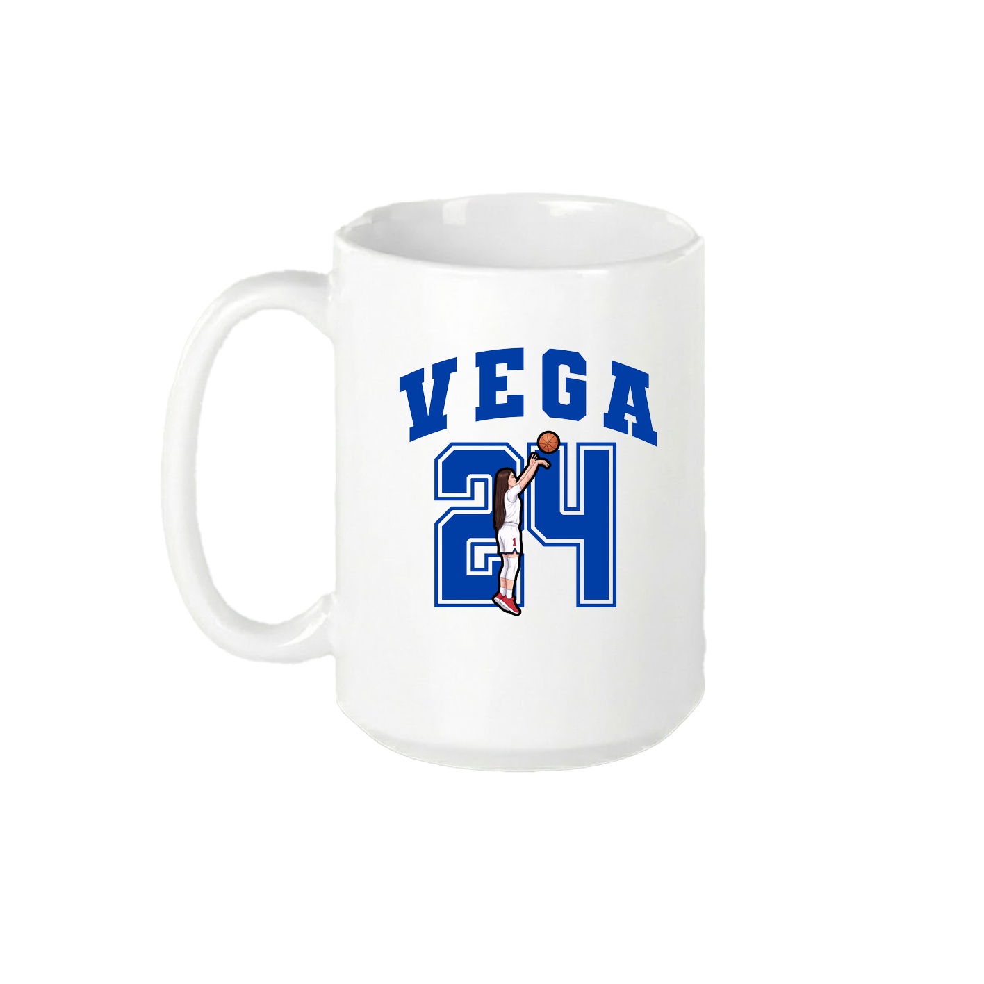 15oz Coffee Mug — Number in White