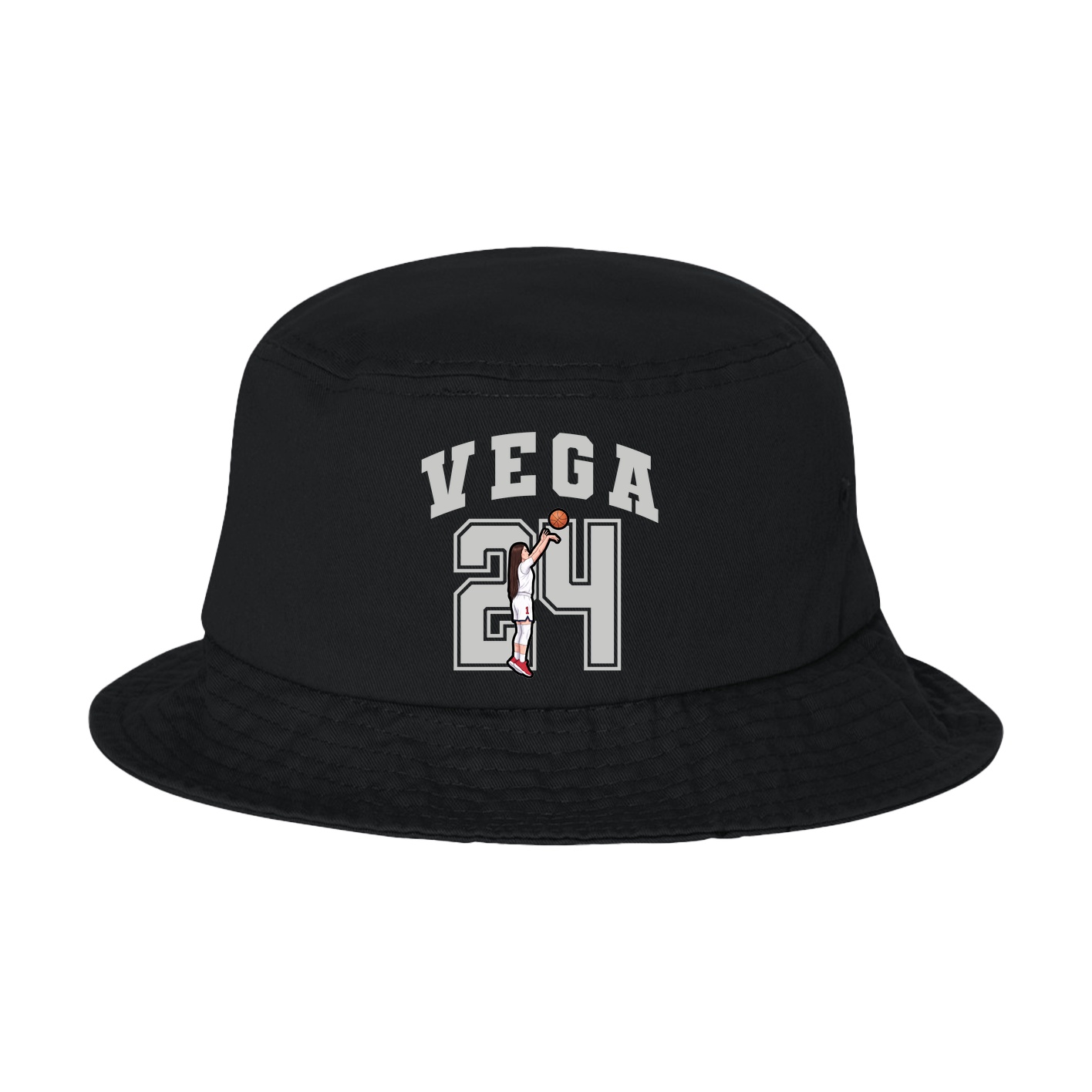 Bucket Cap — Number in Black