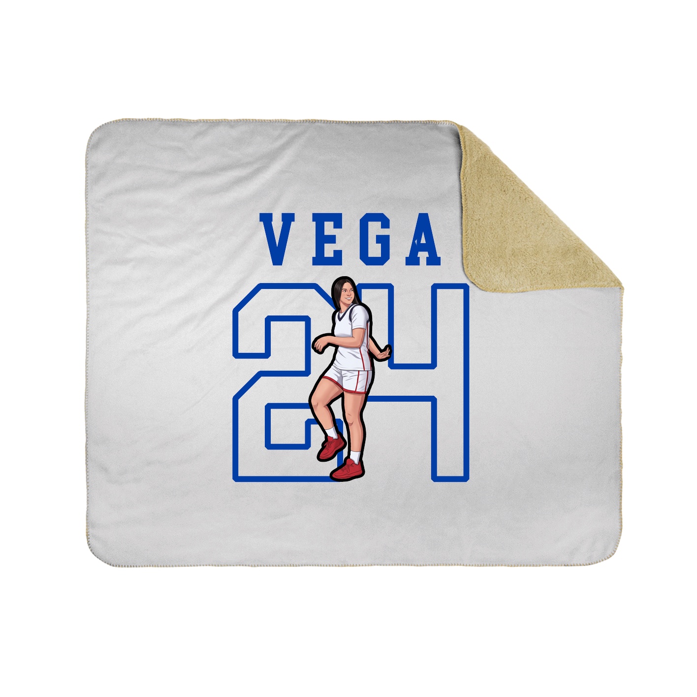 Throw Blanket — Shirsey in White