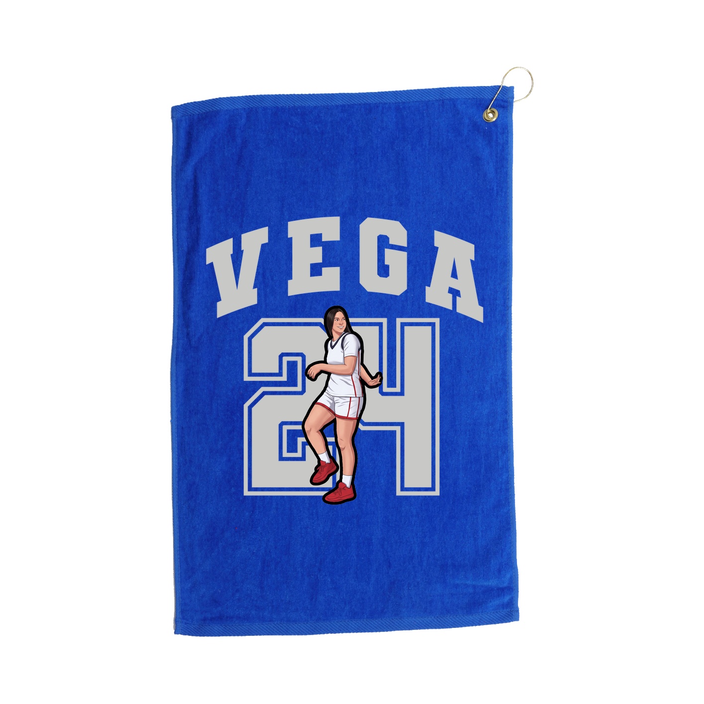 Golf Towel — Number in Royal