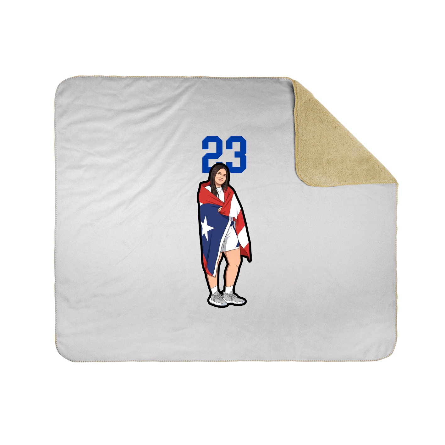 50x60 Sherpa Lined Throw Blanket