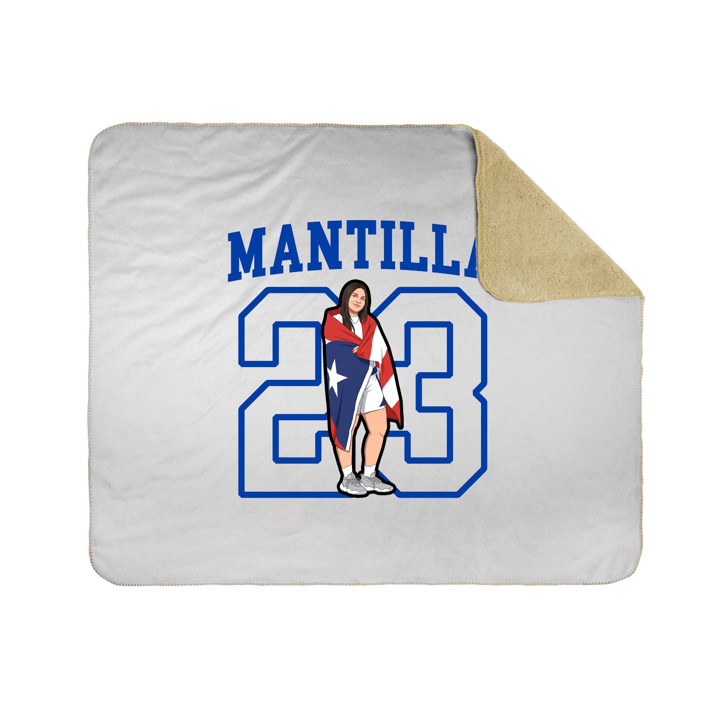 50x60 Sherpa Lined Throw Blanket