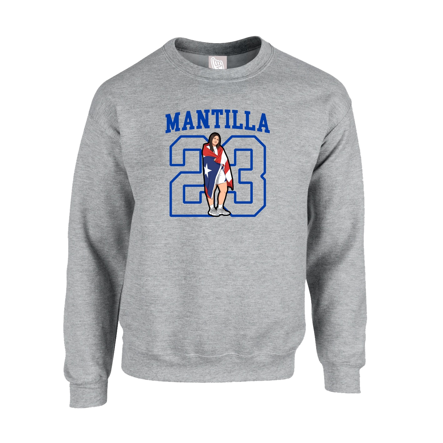 Fleece Crew — Shirsey in Grey