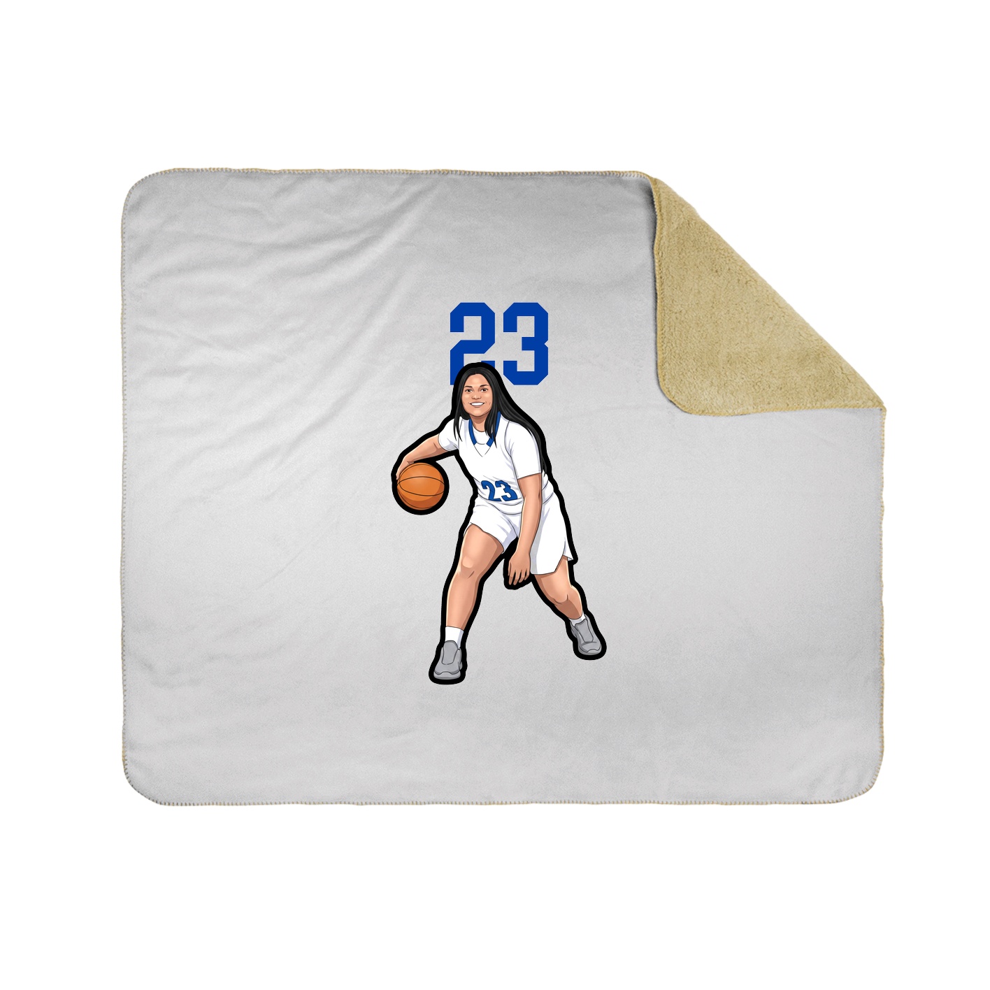 50x60 Sherpa Lined Throw Blanket