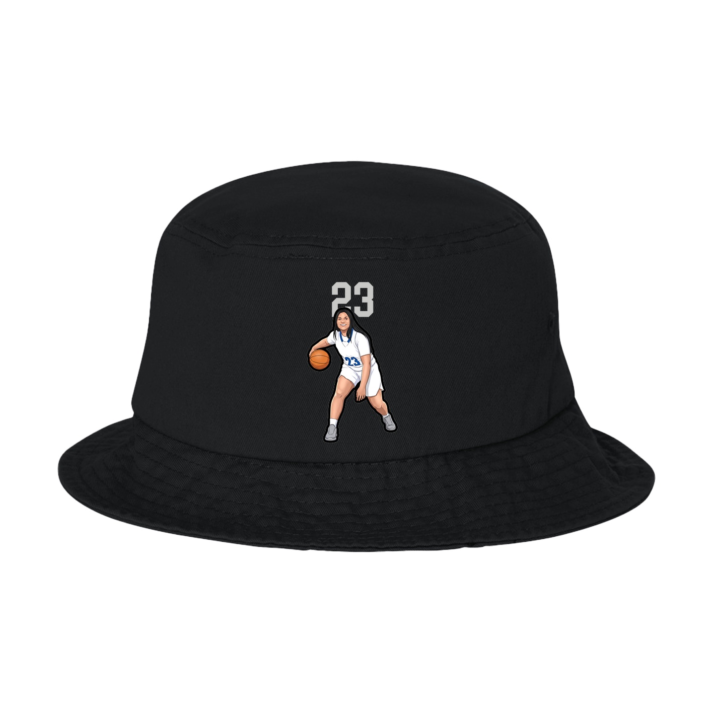 Bucket Cap — Number Top in Black