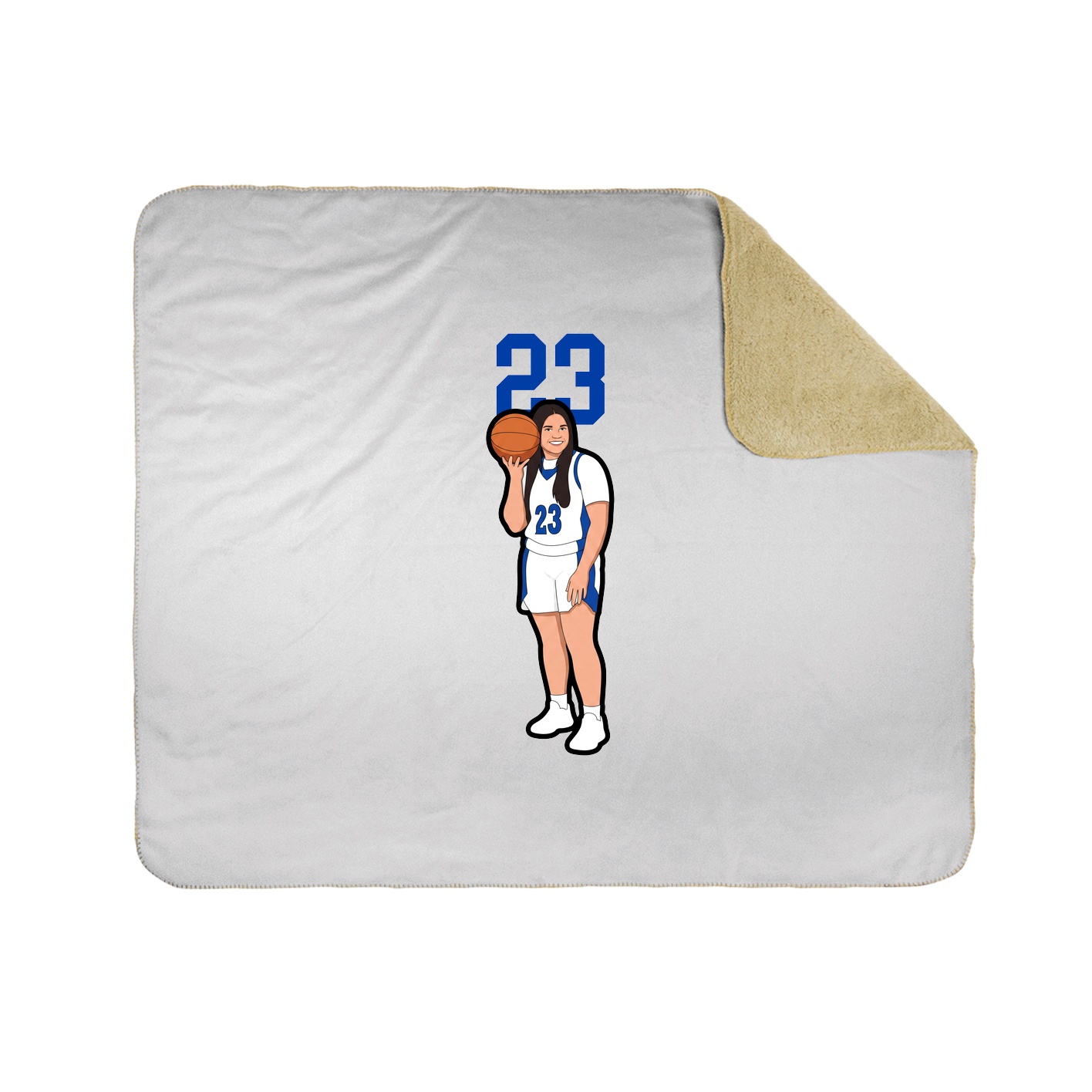 50x60 Sherpa Lined Throw Blanket