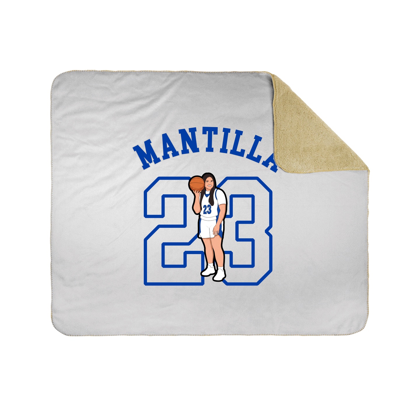 50x60 Sherpa Lined Throw Blanket