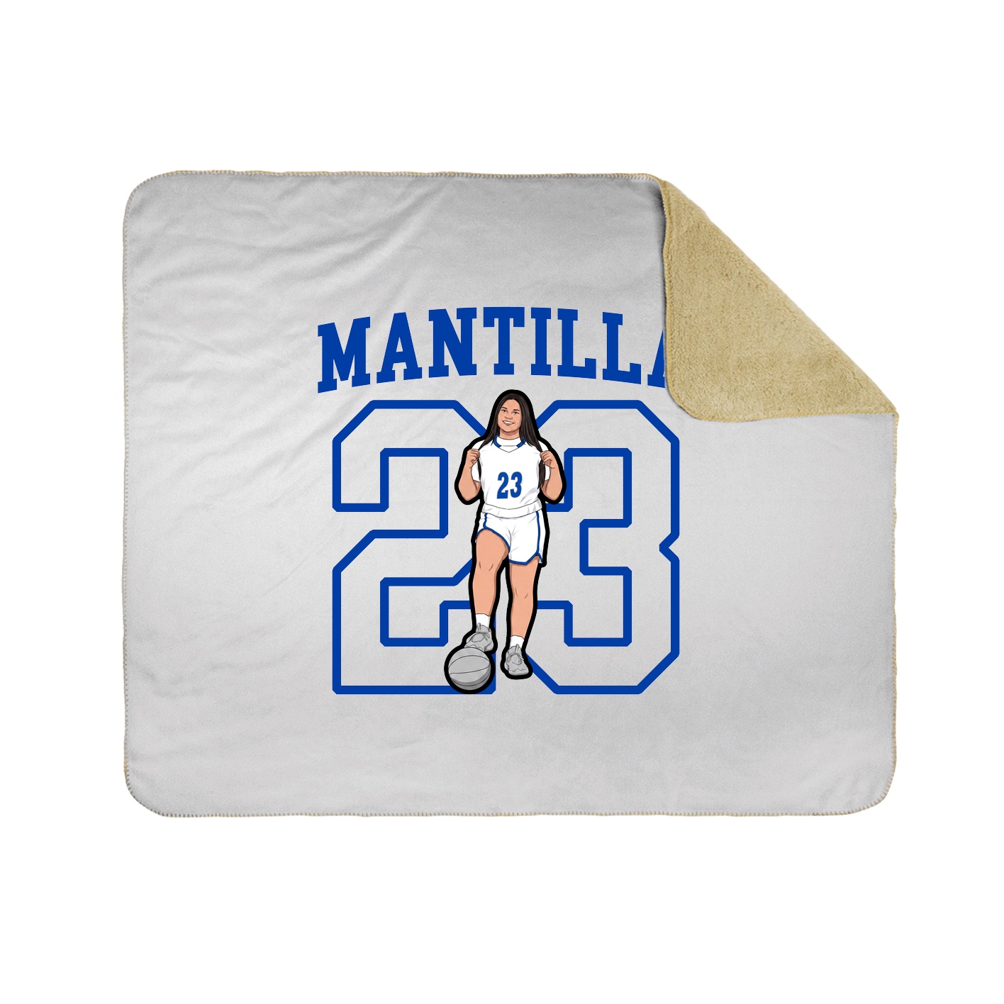 50x60 Sherpa Lined Throw Blanket